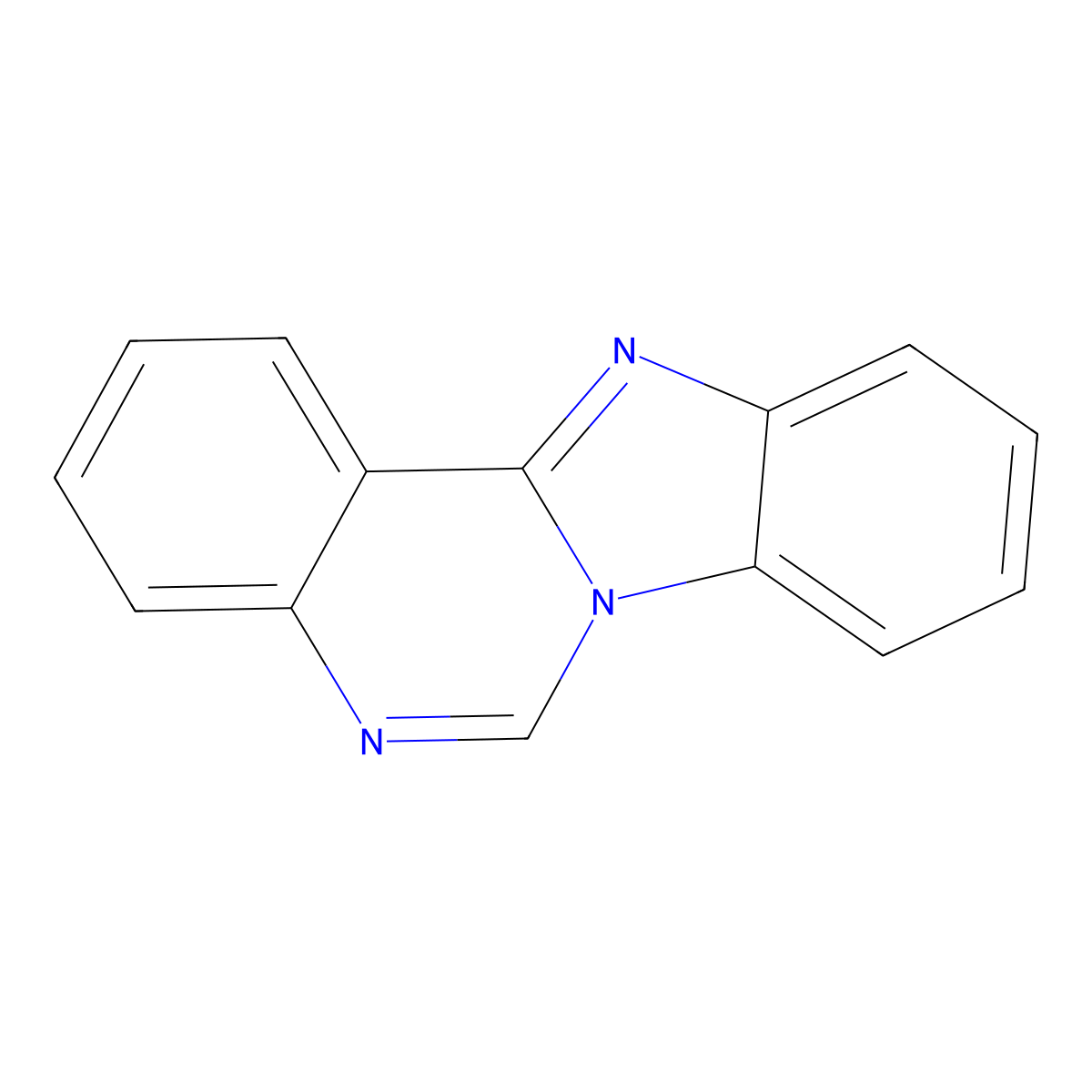 Benzimidazo[1,2-c]quinazoline molecular structure, CAS 239-45-2