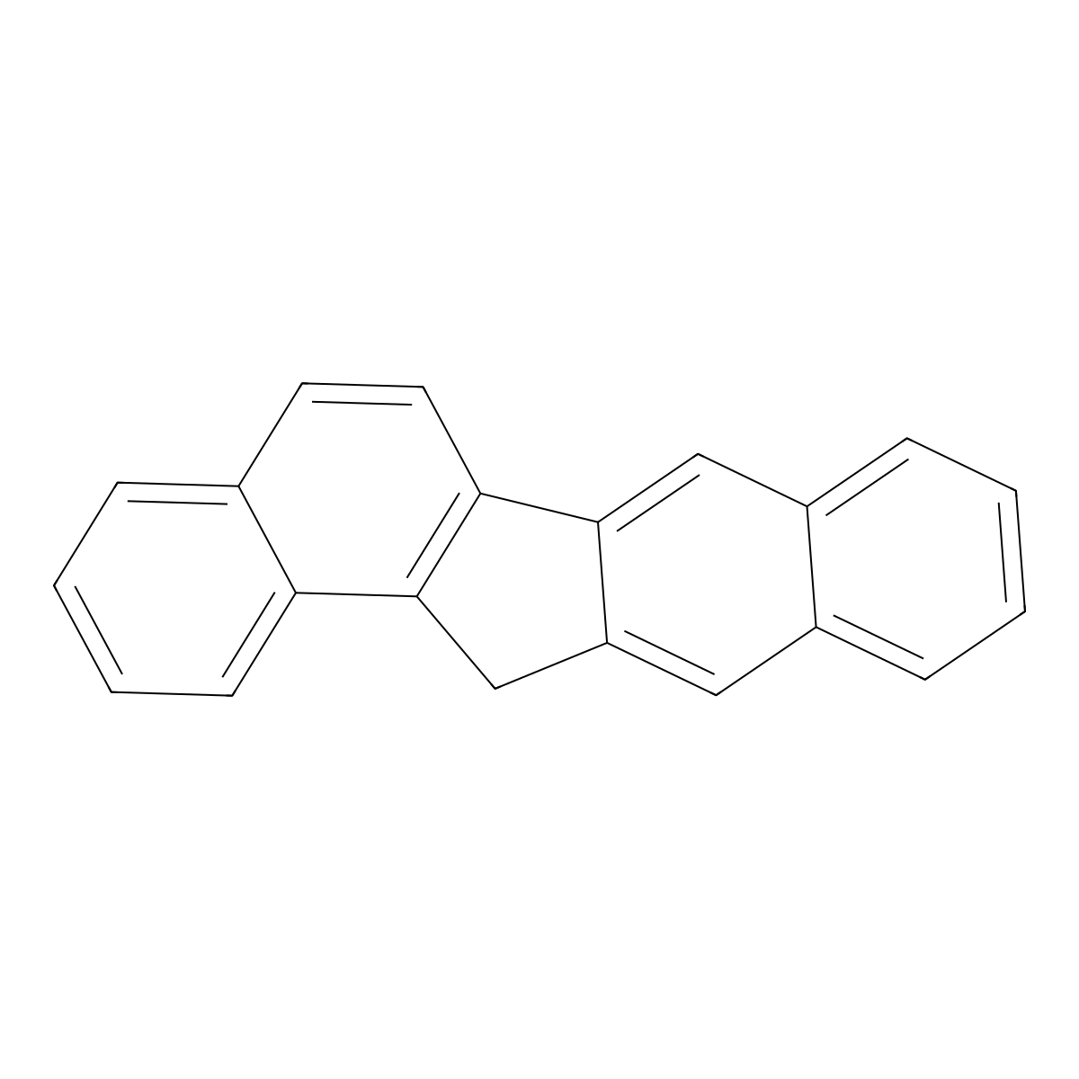 13H-dibenzo(a,h)fluorene molecular structure, CAS 239-85-0