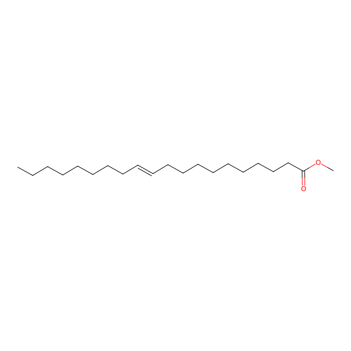 Methyl cis-icos-11-enoate molecular structure, CAS 2390-09-2