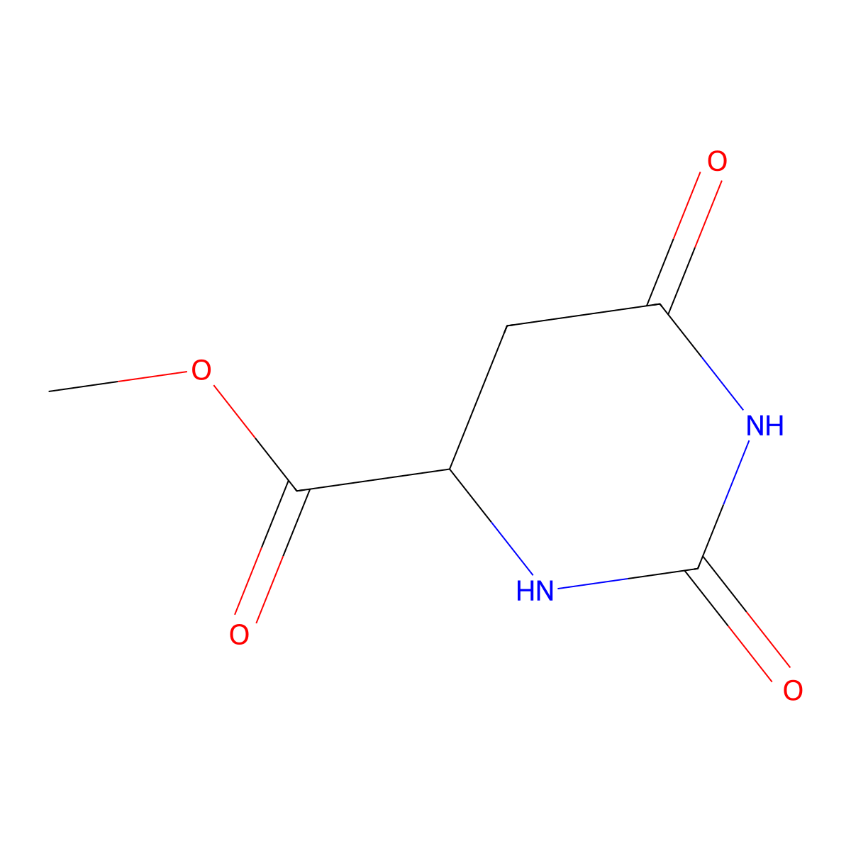Methyl dihydroorotate molecular structure, CAS 23903-57-3
