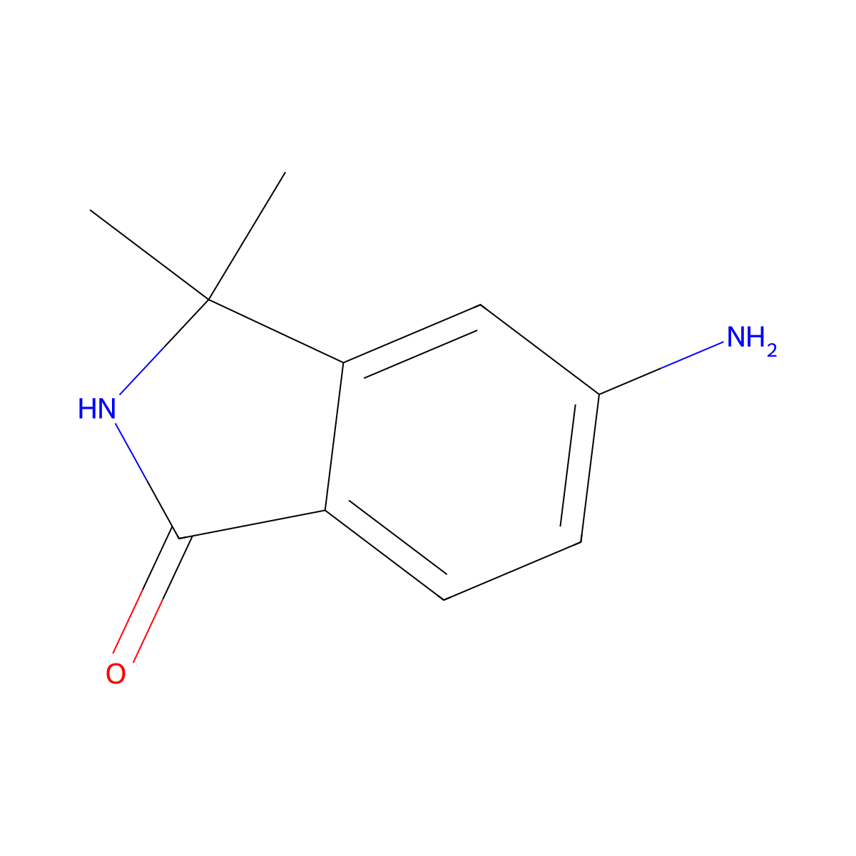 5-Amino-3,3-dimethylisoindolin-1-one molecular structure, CAS 2390476-73-8