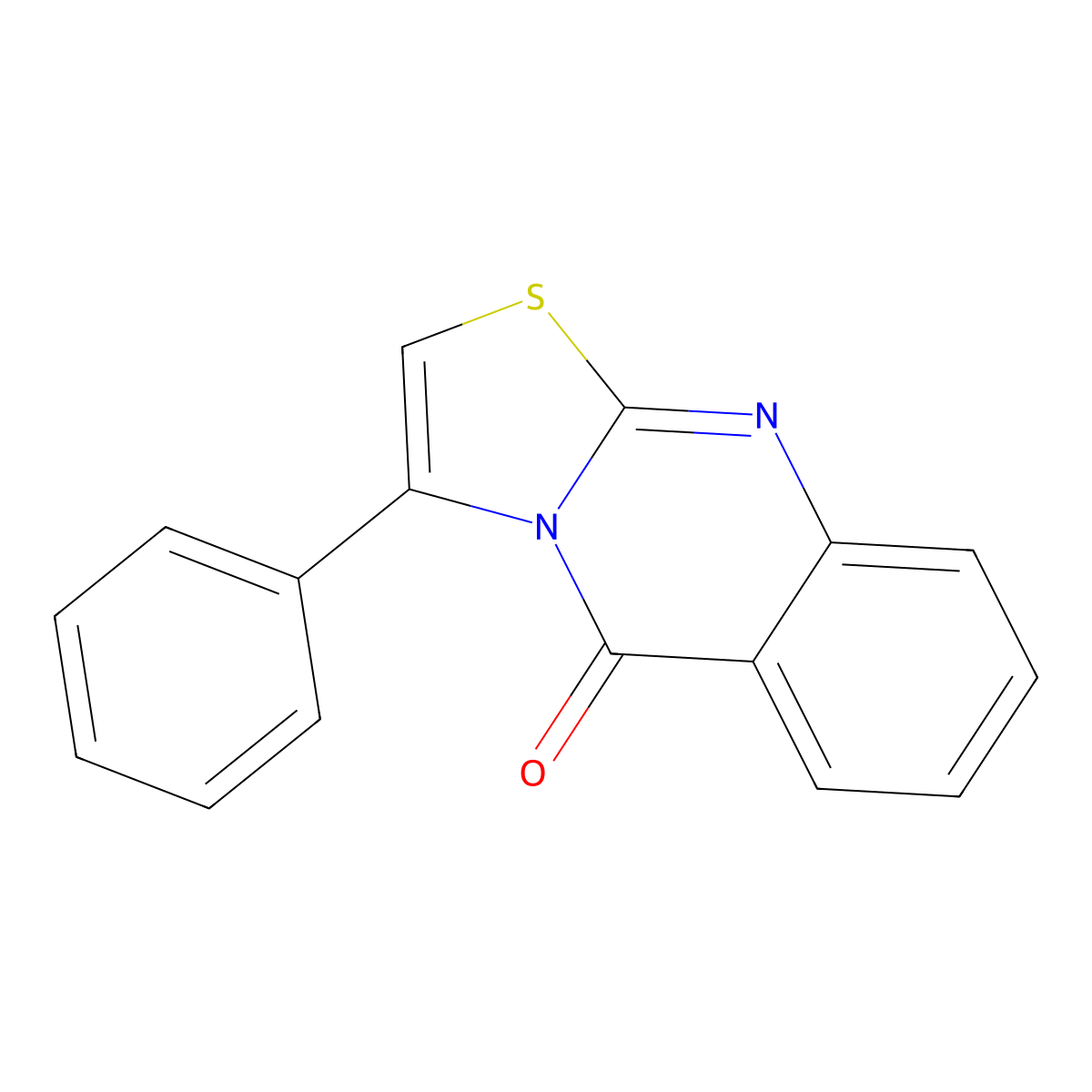3-phenyl-5H-thiazolo[2,3-b]quinazolin-5-one molecular structure, CAS 23905-59-1