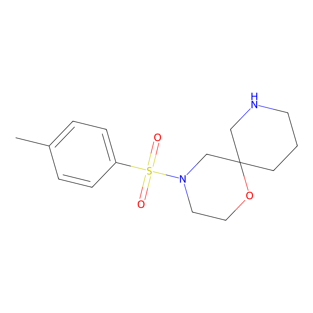 4-Tosyl-1-oxa-4,8-diazaspiro[5.5]undecane molecular structure, CAS 2390573-55-2