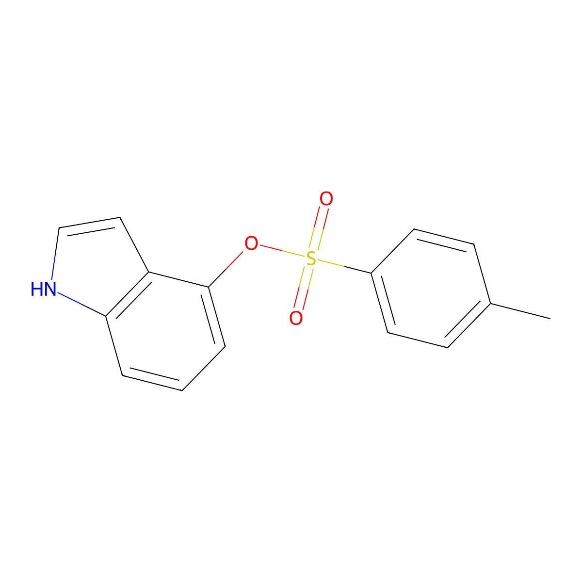 1H-indol-4-yl 4-methylbenzene-1-sulfonate molecular structure, CAS 239080-85-4