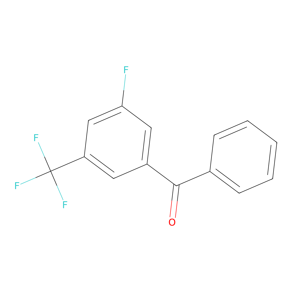 3-Fluoro-5-(trifluoromethyl)benzophenone molecular structure, CAS 239087-02-6