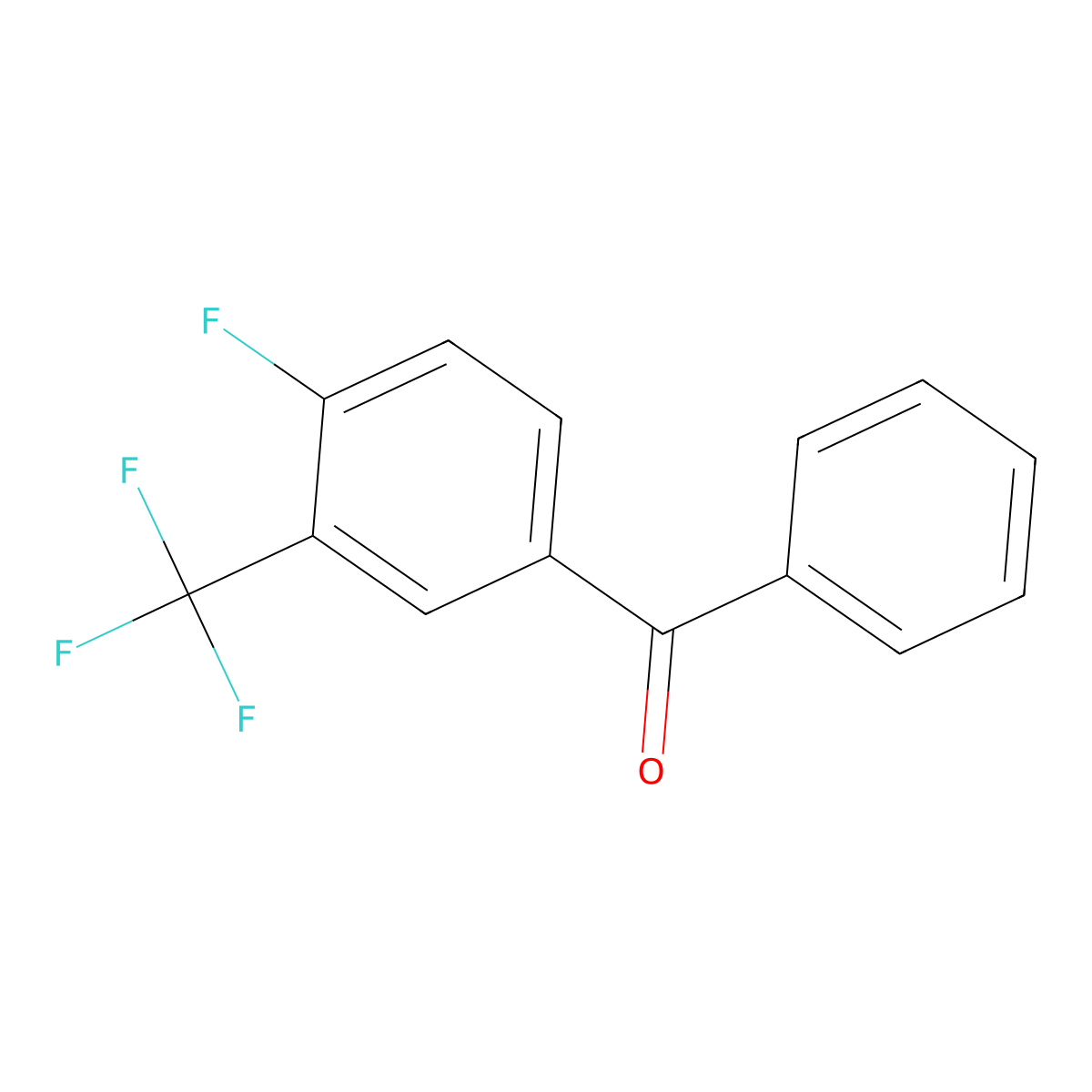 4-Fluoro-3-(trifluoromethyl)benzophenone molecular structure, CAS 239087-04-8