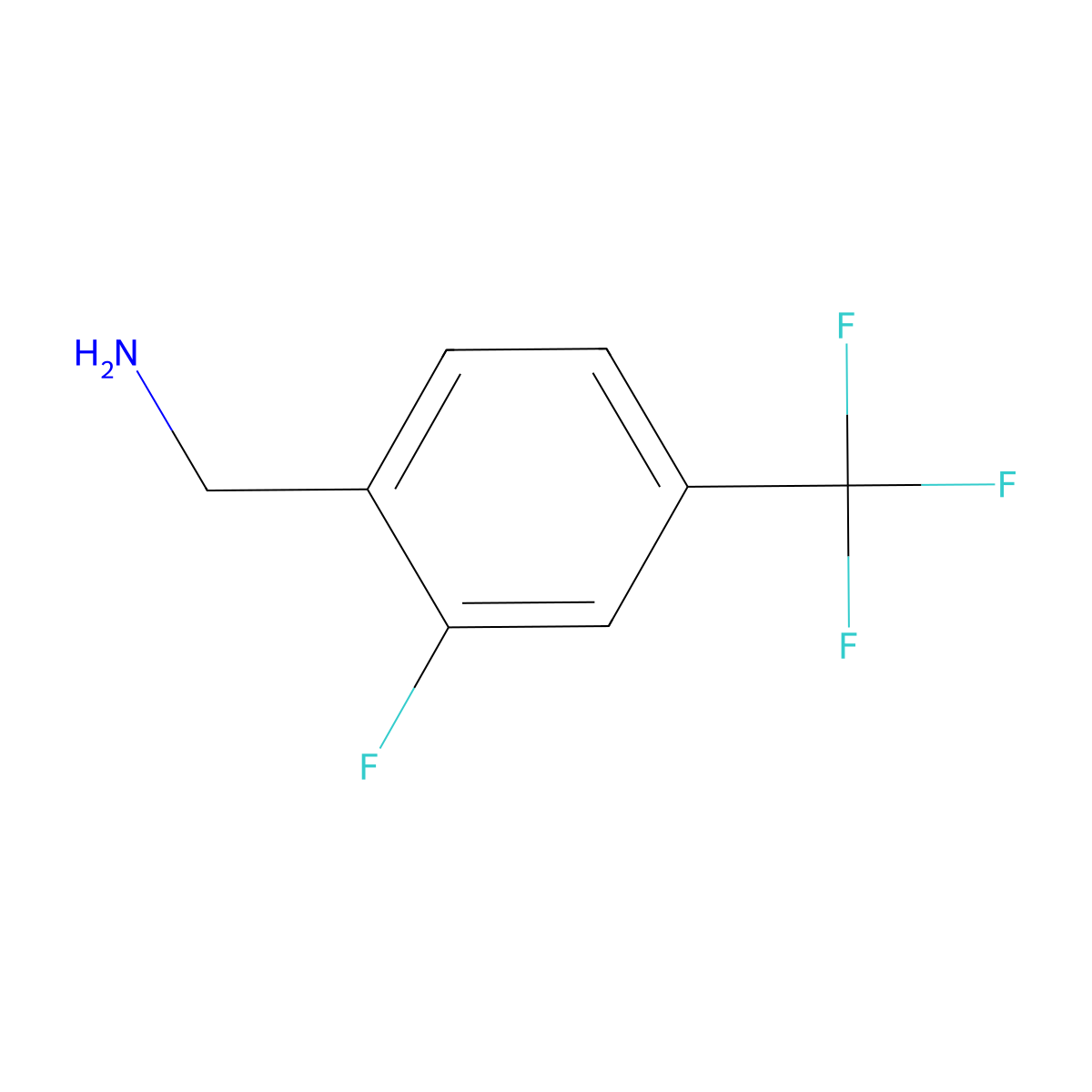 2-Fluoro-4-(trifluoromethyl)benzylamine molecular structure, CAS 239087-05-9