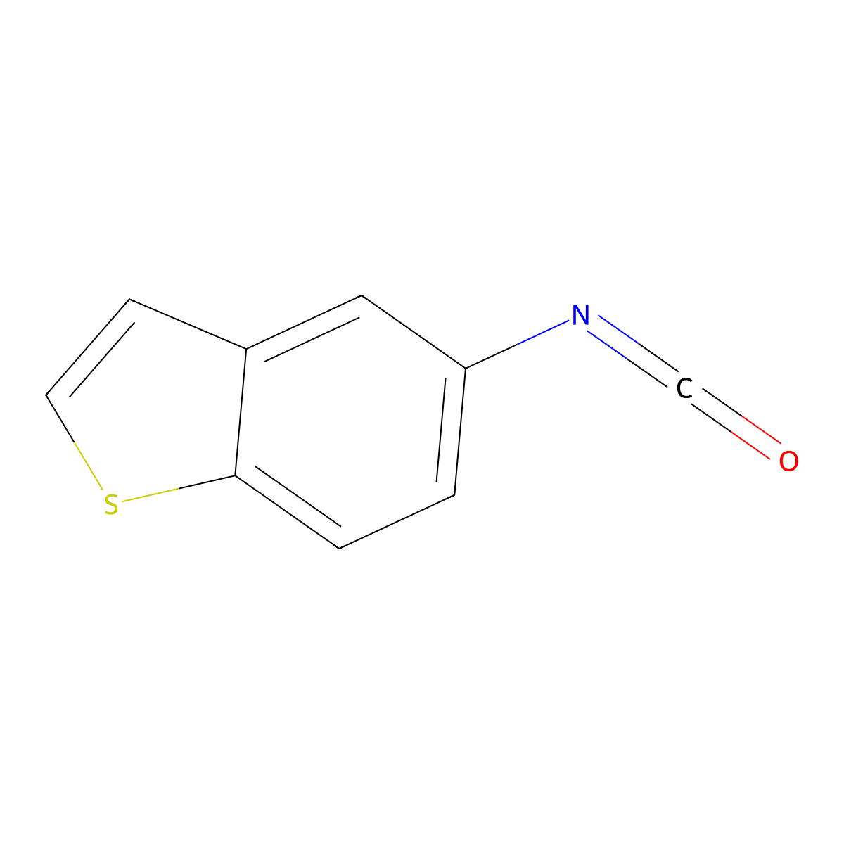 5-Isocyanato-1-benzothiophene molecular structure, CAS 239097-78-0