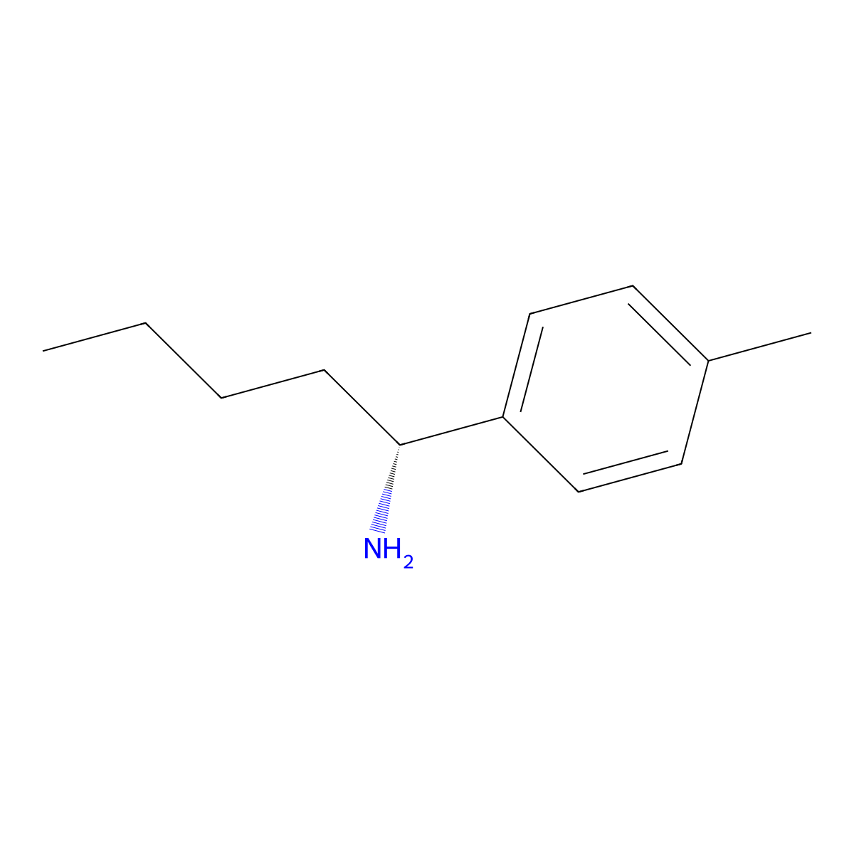 (R)-1-(p-Tolyl)pentan-1-amine molecular structure, CAS 239105-48-7