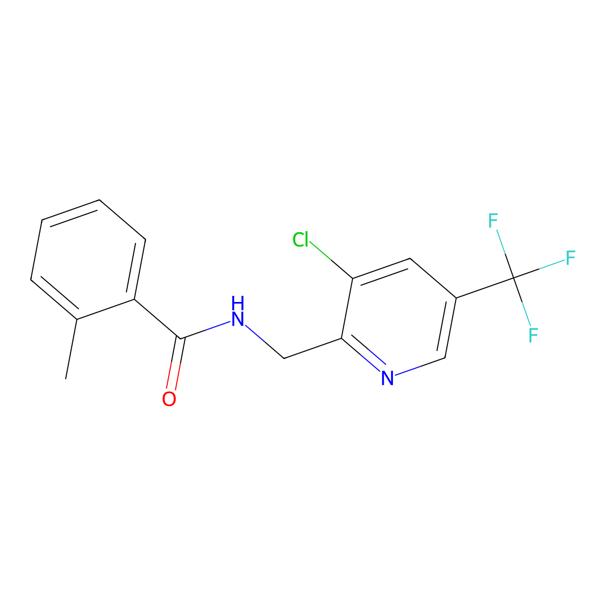 N-{[3-chloro-5-(trifluoromethyl)-2-pyridinyl]methyl}-2-methylbenzenecarboxamide molecular structure, CAS 239110-13-5