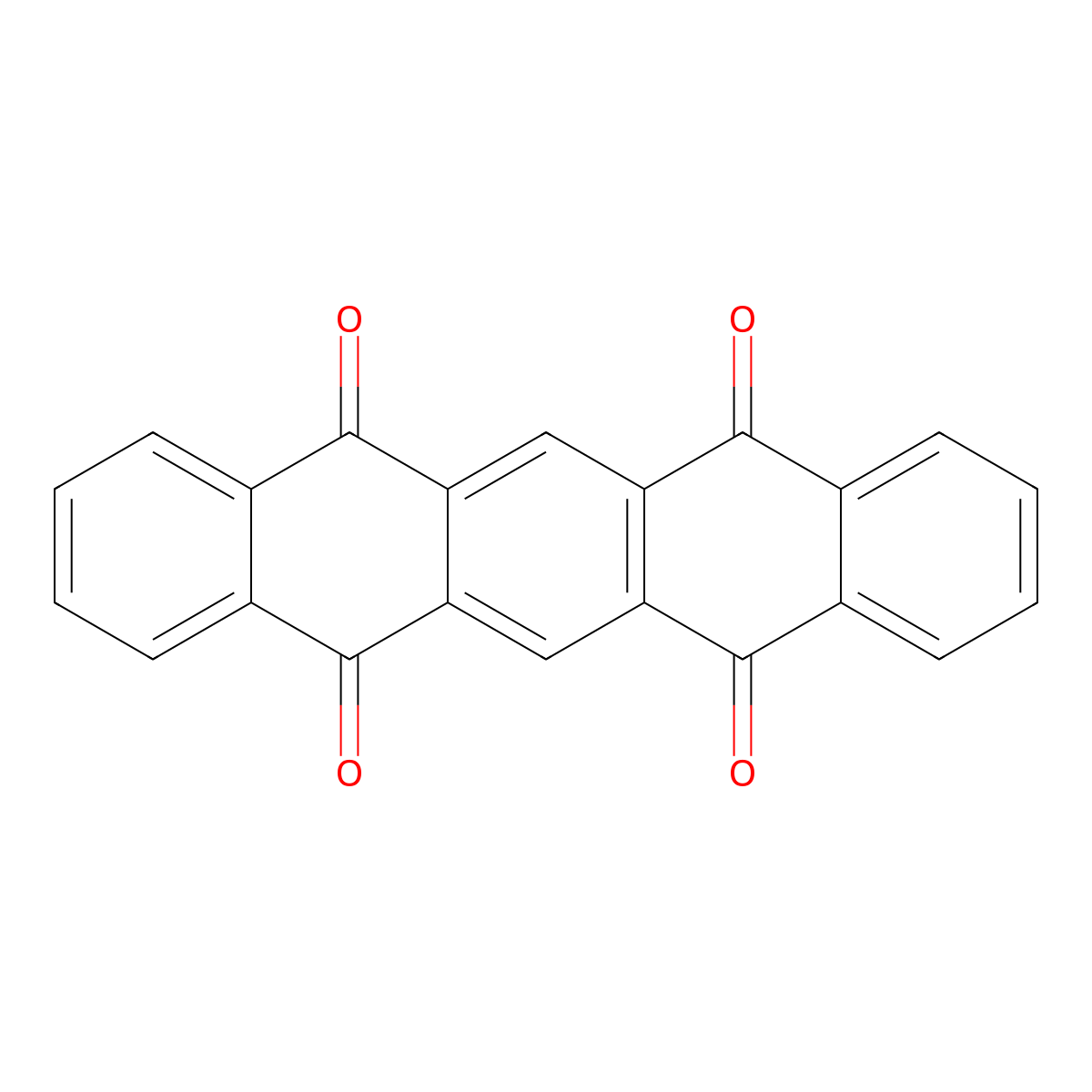 5,7,12,14-Pentacenetetrone molecular structure, CAS 23912-79-0
