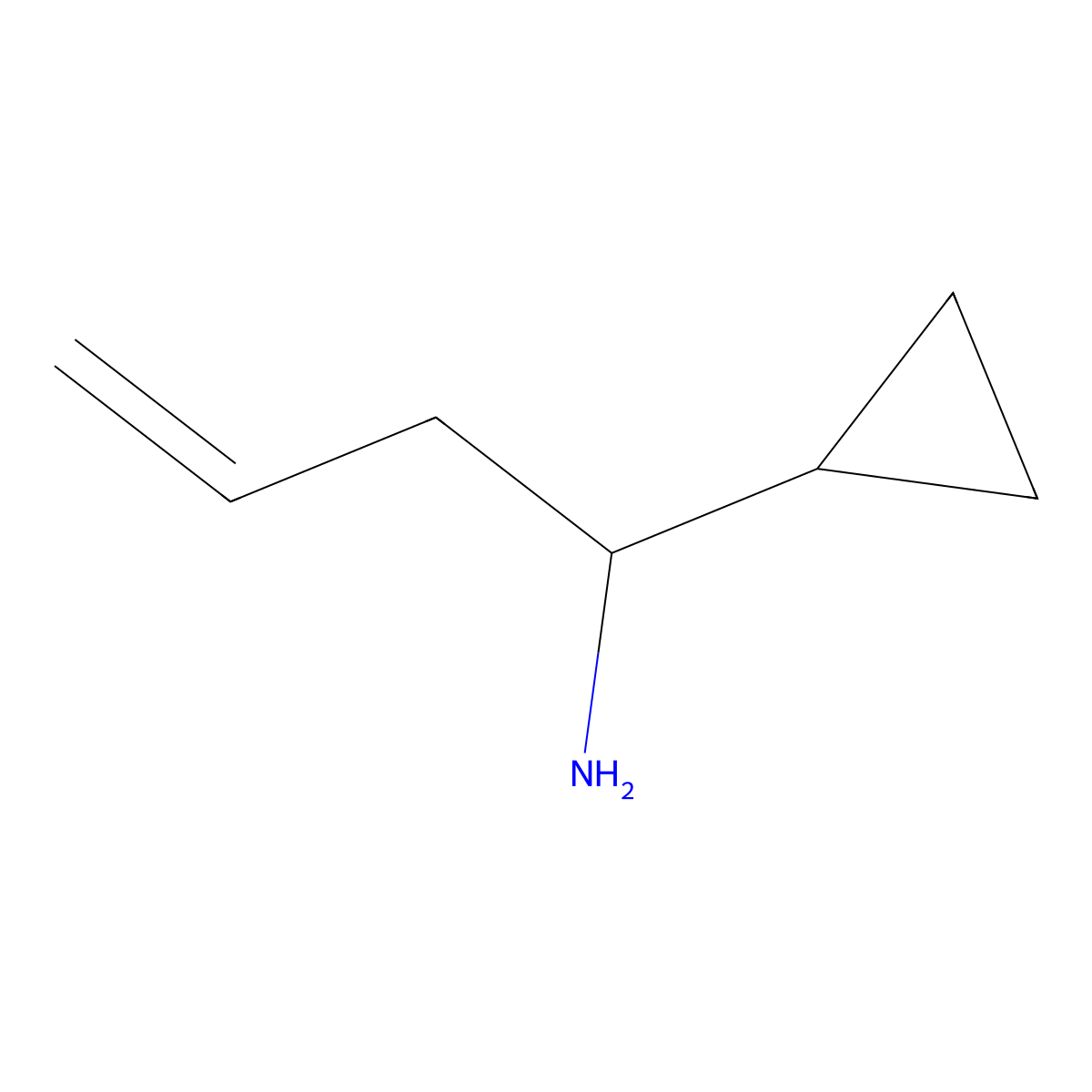 1-Cyclopropylbut-3-en-1-amine molecular structure, CAS 239127-00-5