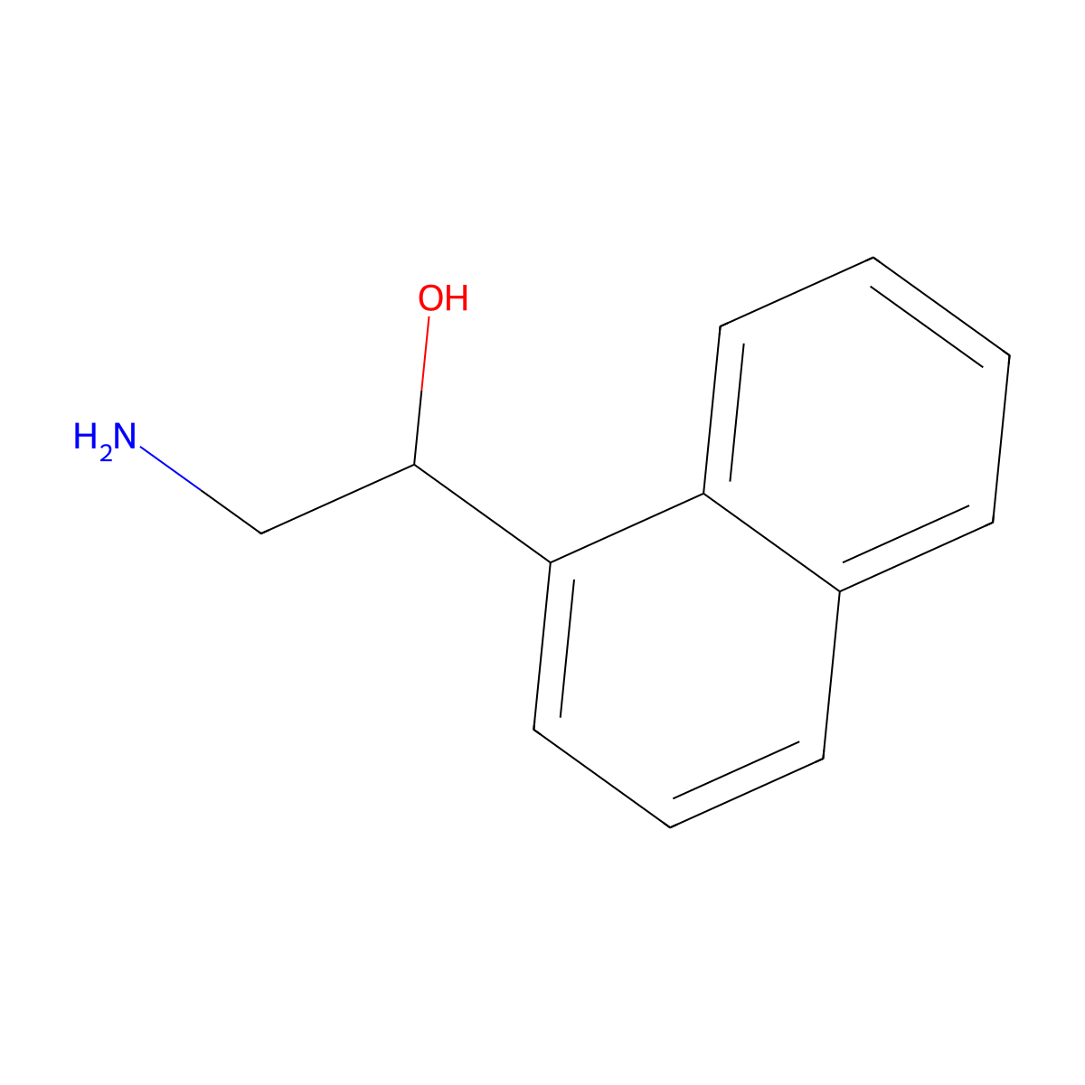 2-Amino-1-(naphthalen-1-yl)ethan-1-ol molecular structure, CAS 23913-55-5