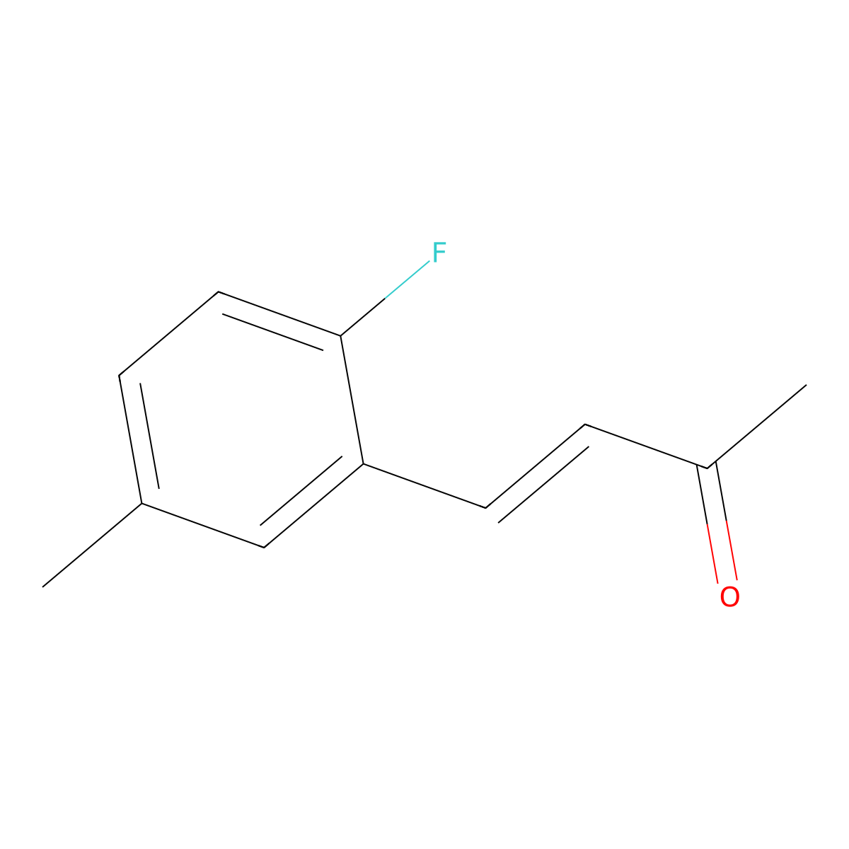 4-(2-Fluoro-5-methylphenyl)but-3-en-2-one molecular structure, CAS 239132-30-0