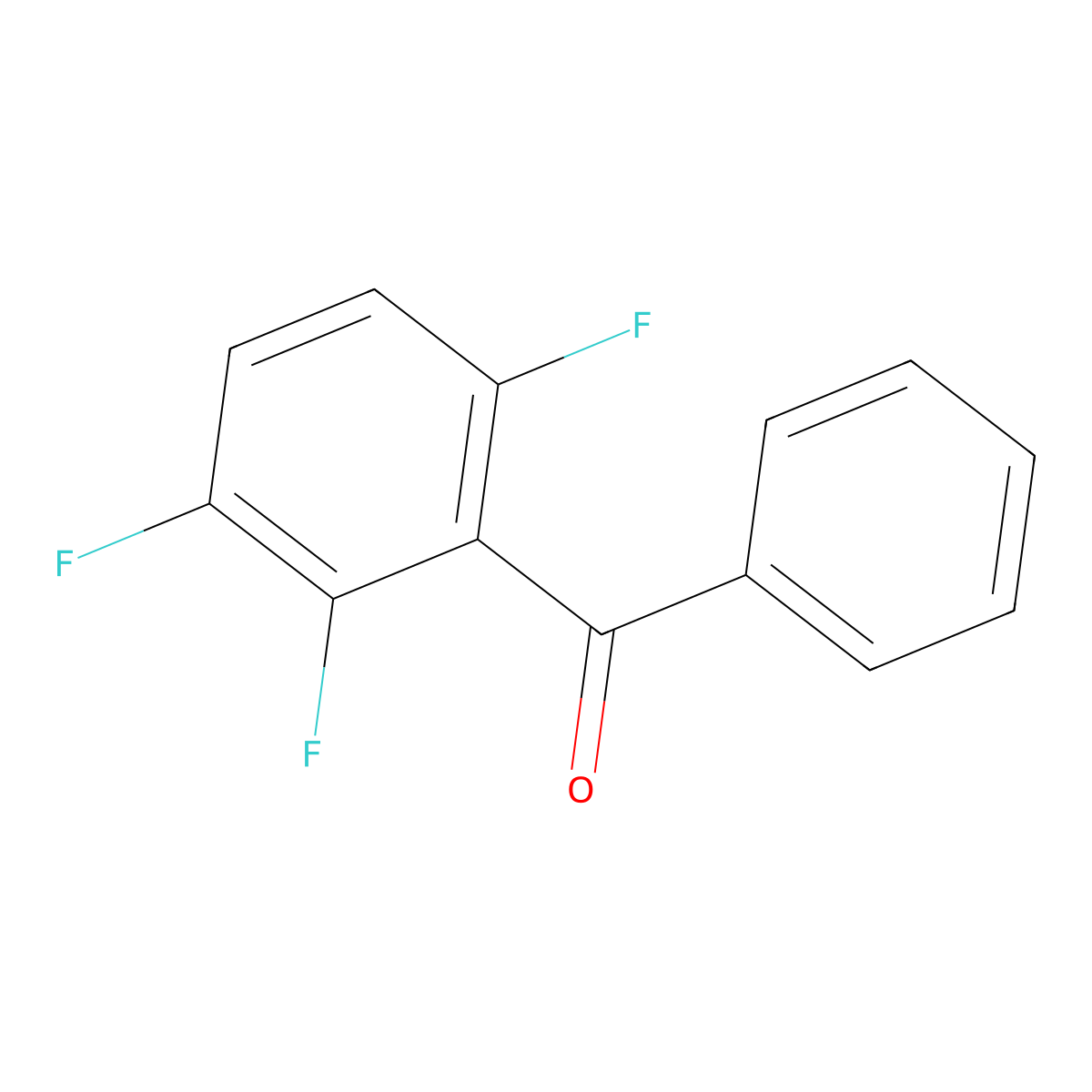 2,3,6-Trifluorobenzophenone molecular structure, CAS 239135-56-9