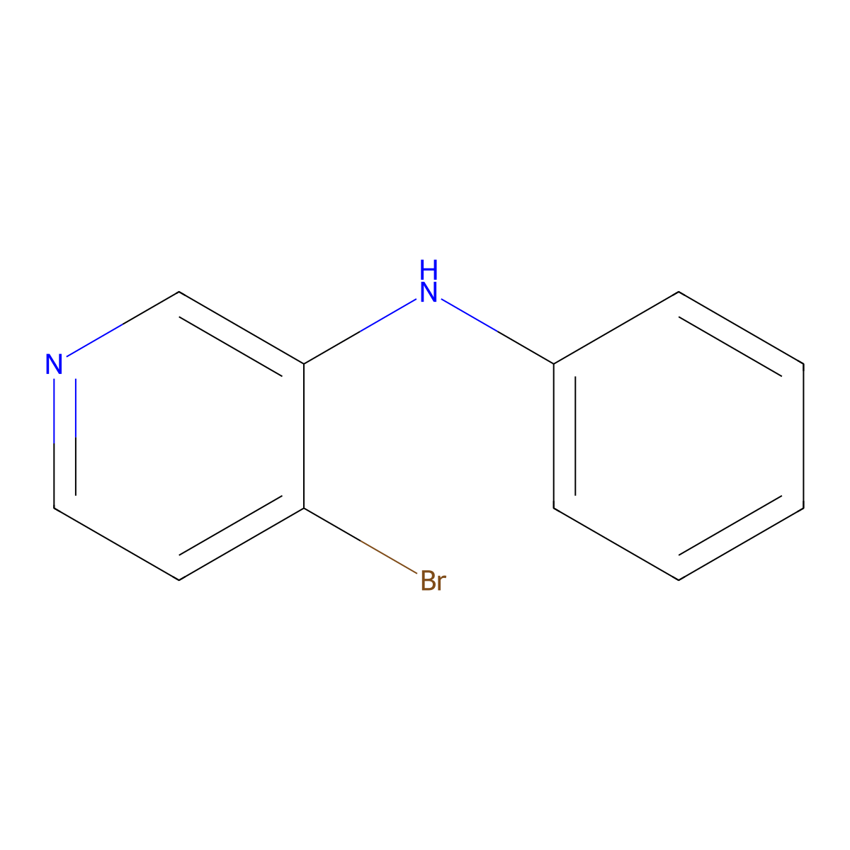 4-bromo-N-phenylpyridin-3-amine molecular structure, CAS 239137-41-8