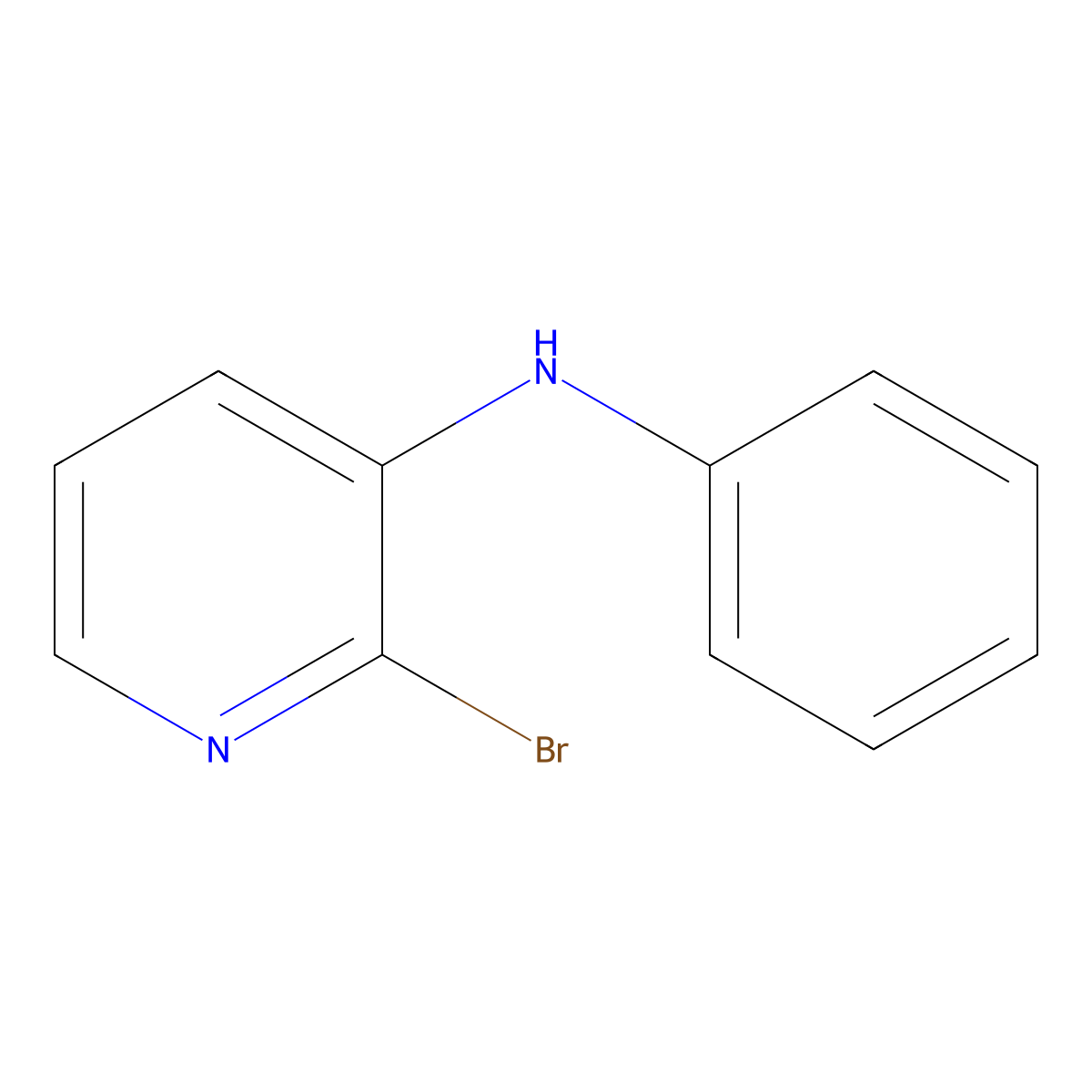 2-bromo-N-phenylpyridin-3-amine molecular structure, CAS 239137-43-0