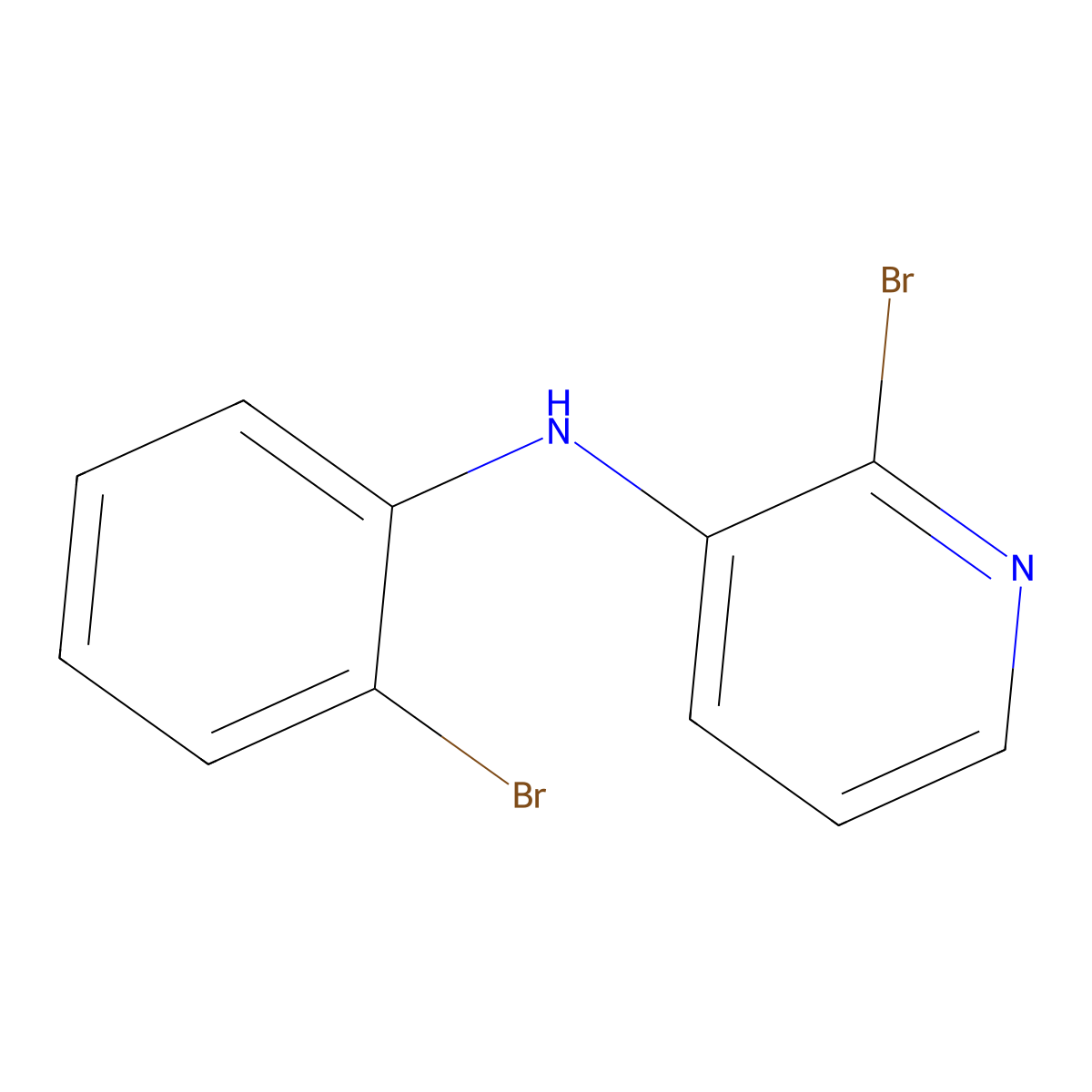 2-bromo-N-(2-bromophenyl)pyridin-3-amine molecular structure, CAS 239137-47-4