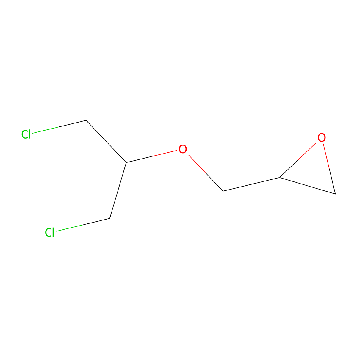 2-(((1,3-Dichloropropan-2-yl)oxy)methyl)oxirane molecular structure, CAS 23916-49-6