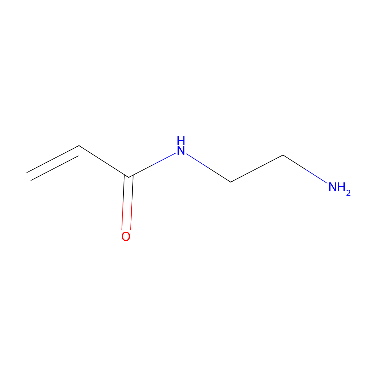 N-(2-aminoethyl)acrylamide molecular structure, CAS 23918-29-8