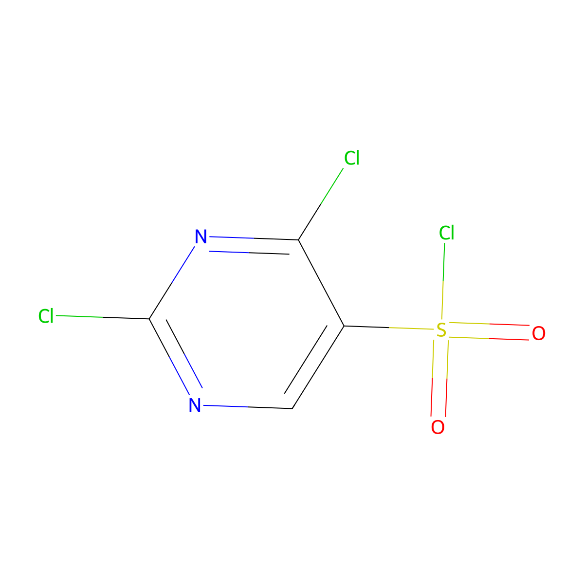 2,4-Dichloropyrimidine-5-sulfonyl chloride molecular structure, CAS 23920-08-3