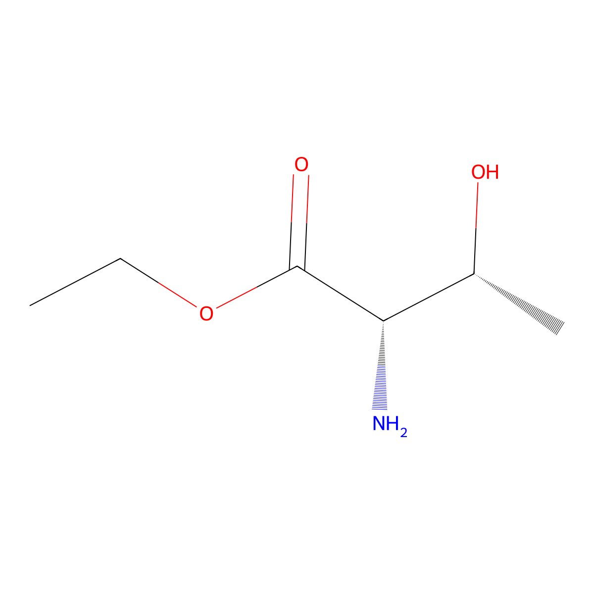 Ethyl L-threoninate molecular structure, CAS 23926-51-4