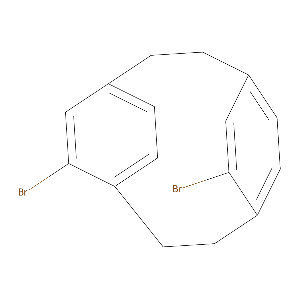 pseudo-meta-Dibromo[2.2]paracyclophane molecular structure, CAS 23927-42-6