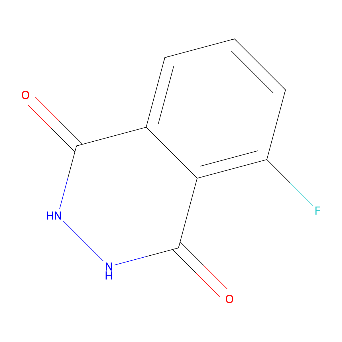 5-Fluoro-2,3-dihydrophthalazine-1,4-dione molecular structure, CAS 23928-46-3