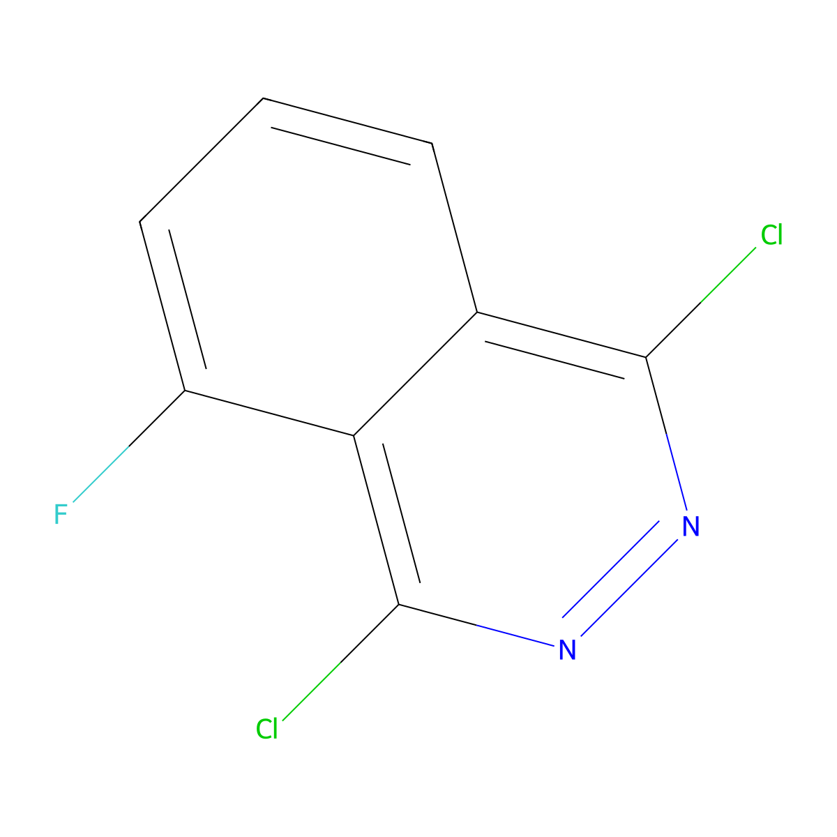 1,4-Dichloro-5-fluorophthalazine molecular structure, CAS 23928-47-4