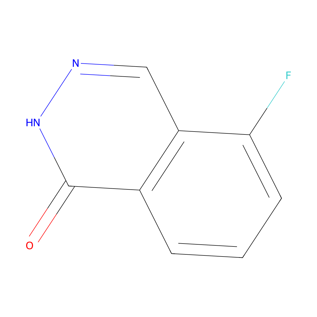 5-fluorophthalazin-1(2H)-one molecular structure, CAS 23928-50-9