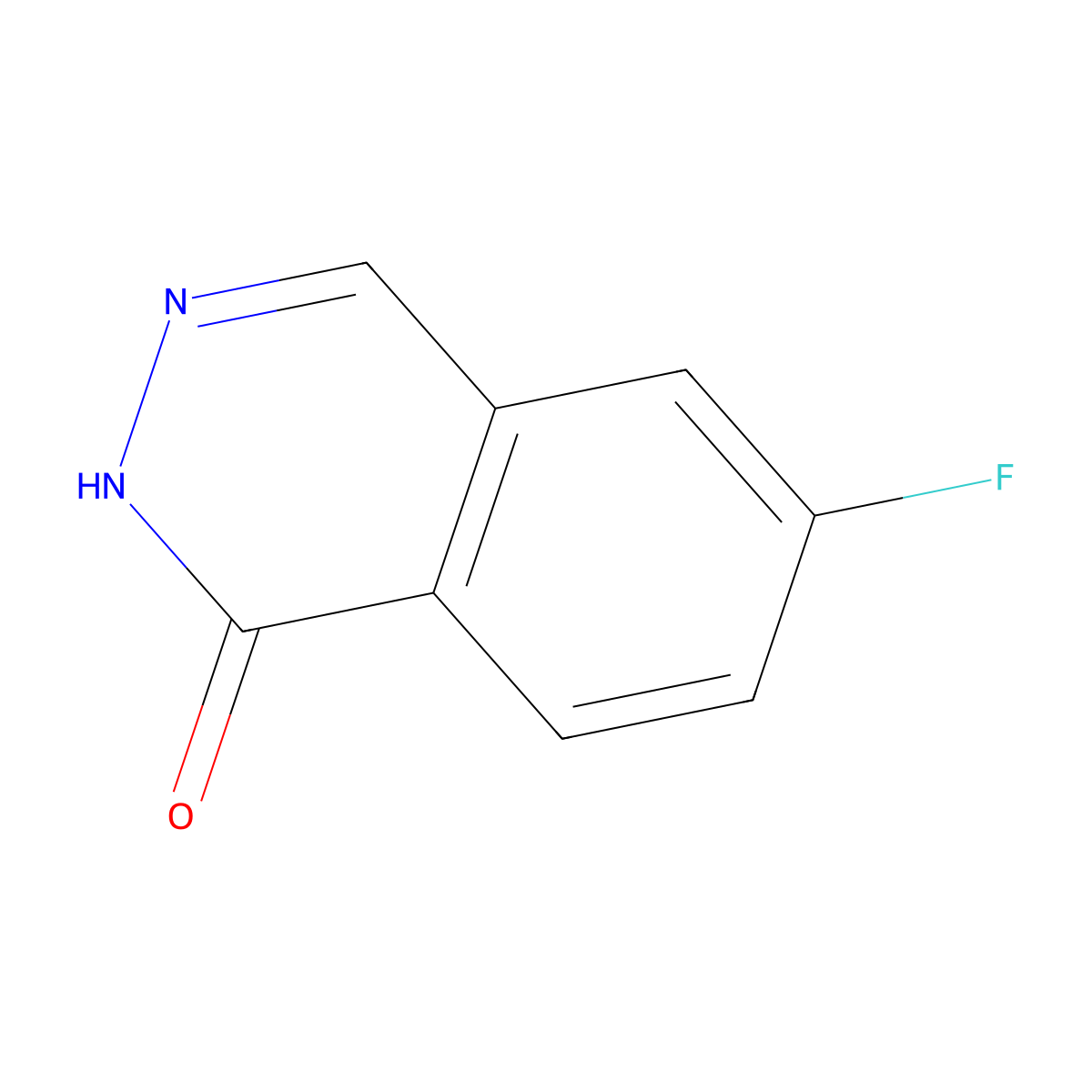 6-Fluoro-1(2H)-phthalazinone molecular structure, CAS 23928-51-0