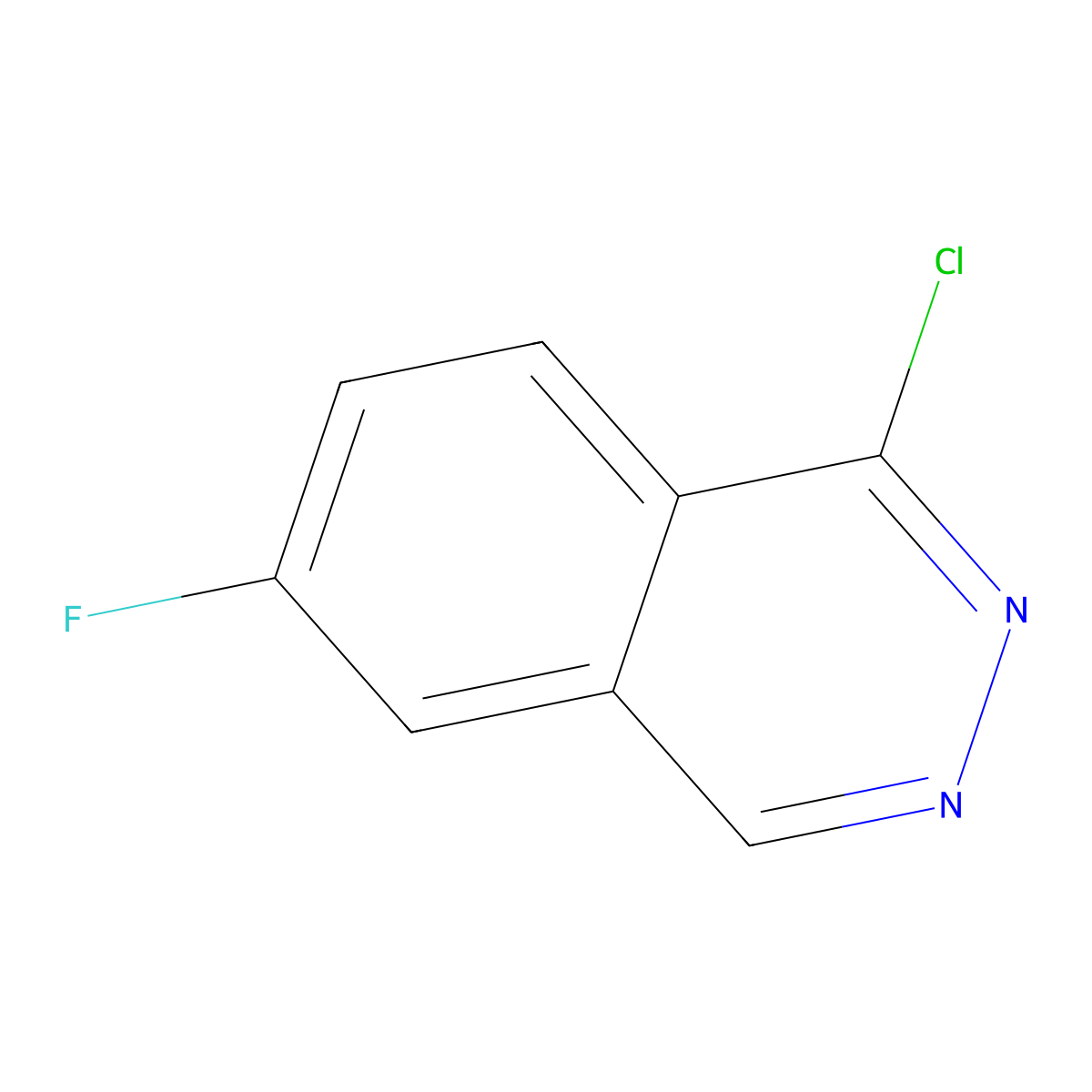 1-Chloro-6-fluorophthalazine molecular structure, CAS 23928-55-4