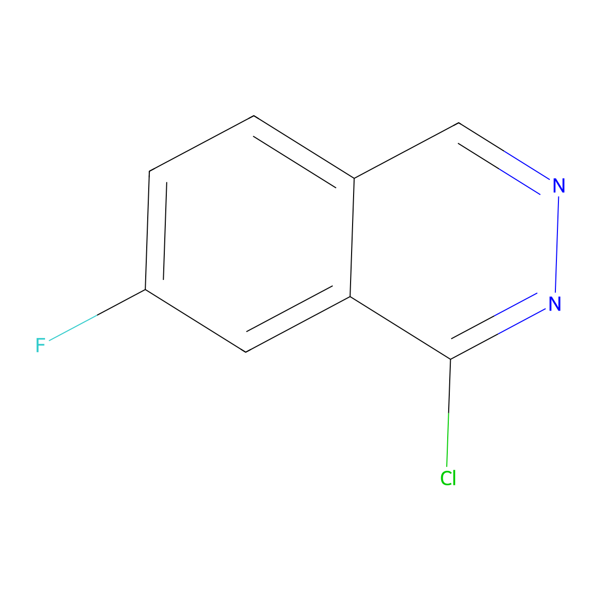1-Chloro-7-fluorophthalazine molecular structure, CAS 23928-56-5