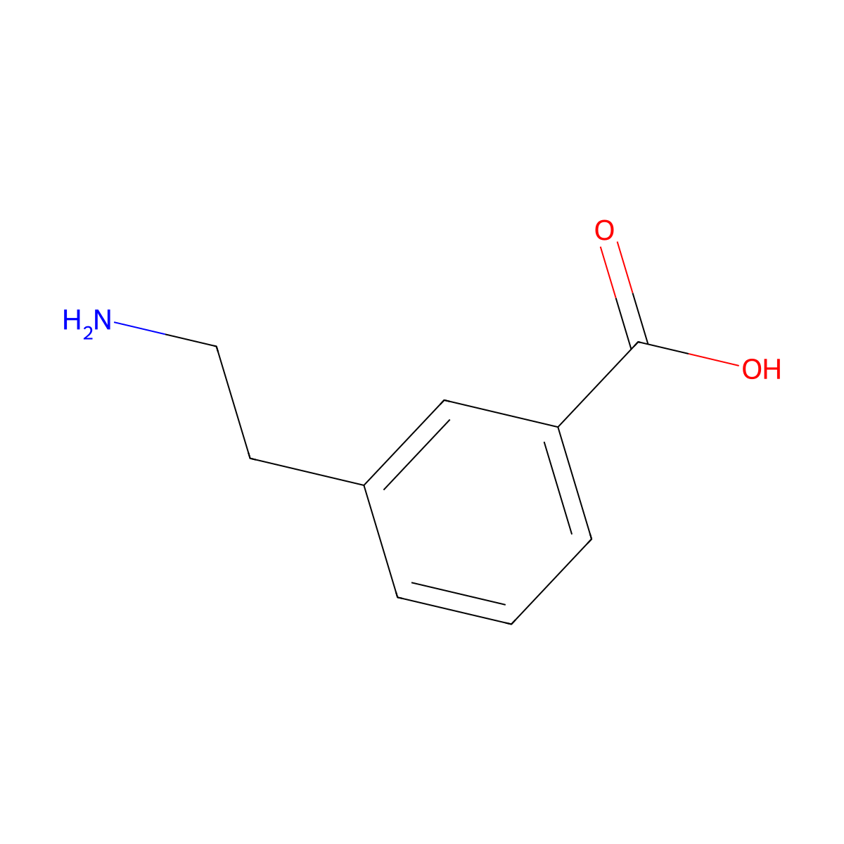 3-(2-Aminoethyl)benzoic acid molecular structure, CAS 2393-21-7