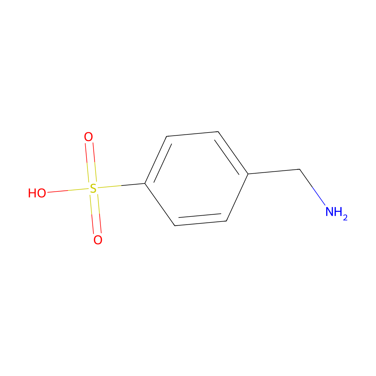 4-(Aminomethyl)benzenesulfonic acid molecular structure, CAS 2393-24-0