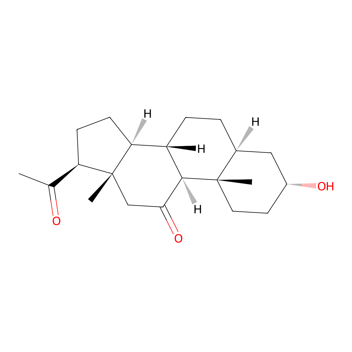 Alphaxalone molecular structure, CAS 23930-19-0