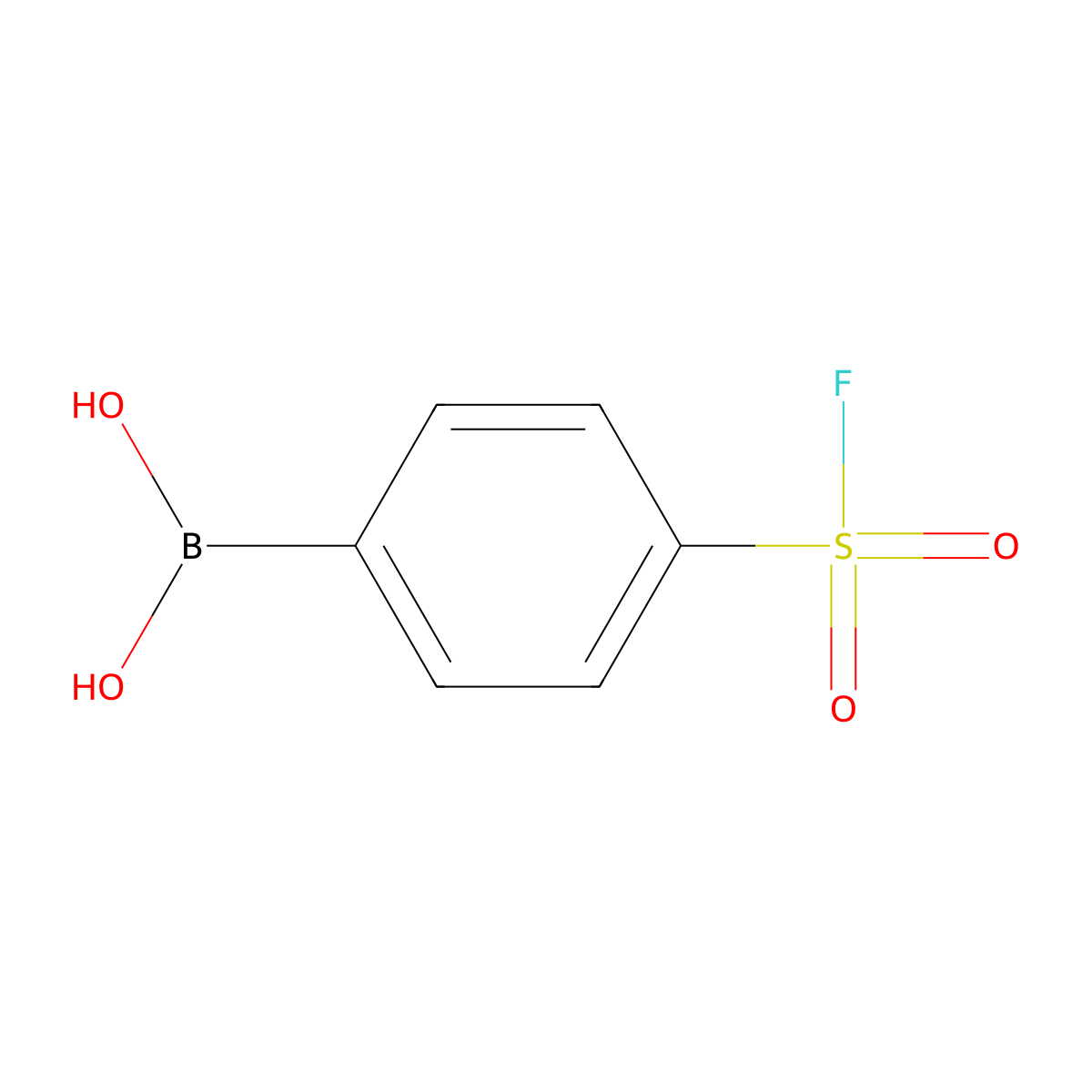 (4-(Fluorosulfonyl)phenyl)boronic acid molecular structure, CAS 2393030-90-3