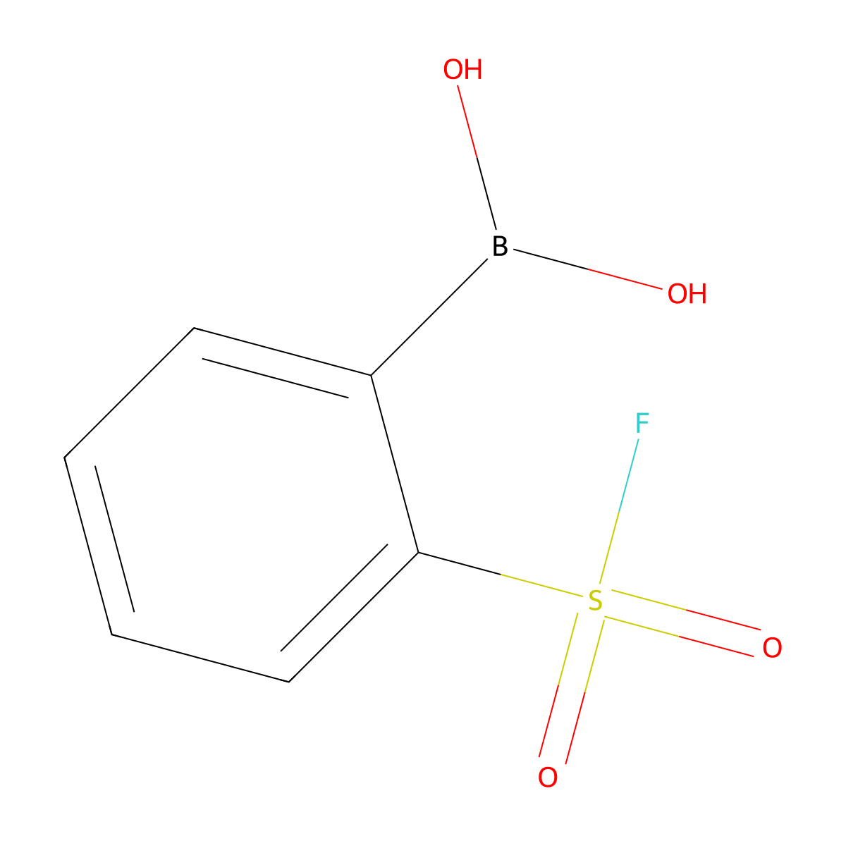 (2-(Fluorosulfonyl)phenyl)boronic acid molecular structure, CAS 2393030-92-5