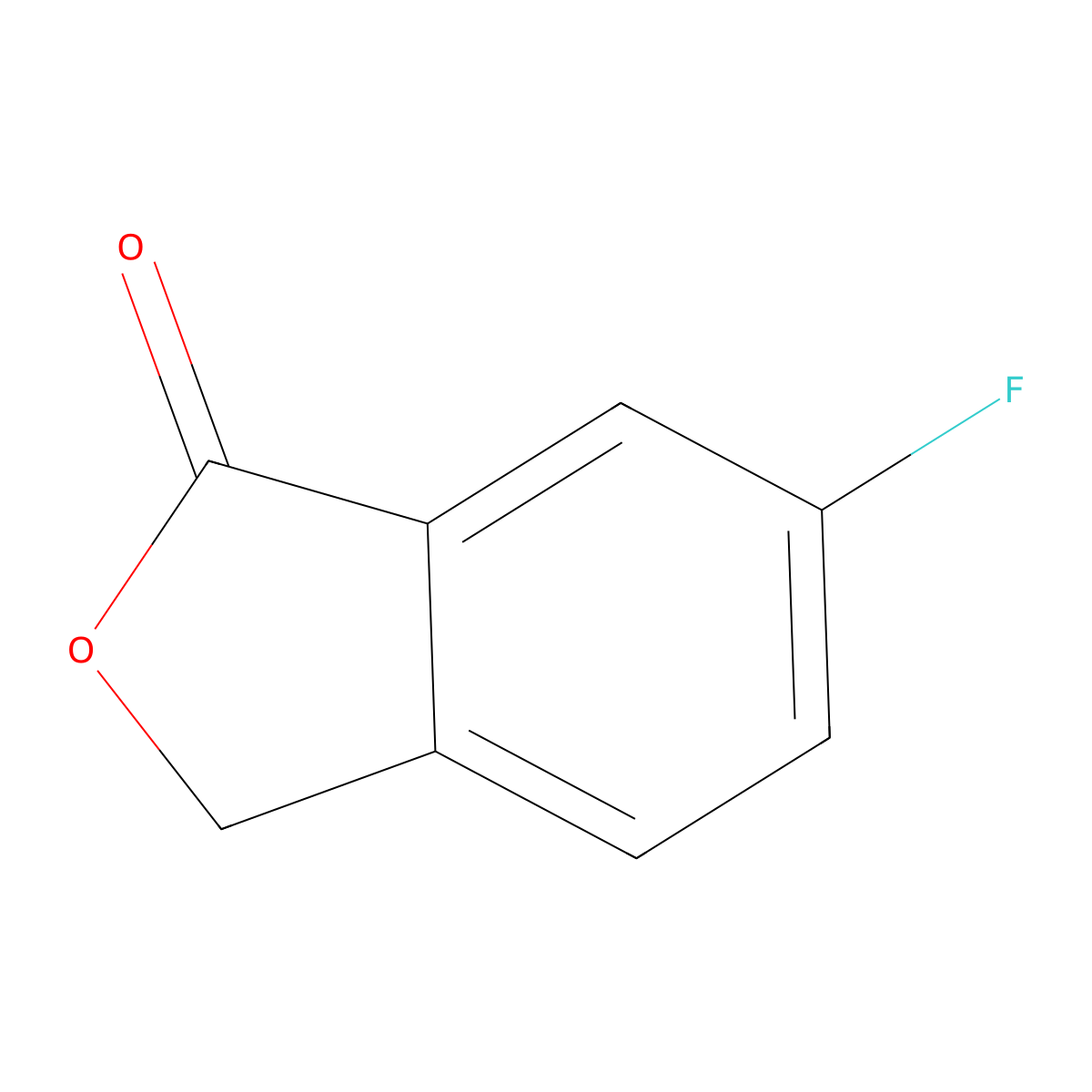 6-fluoro-3H-isobenzofuran-1-one molecular structure, CAS 23932-84-5
