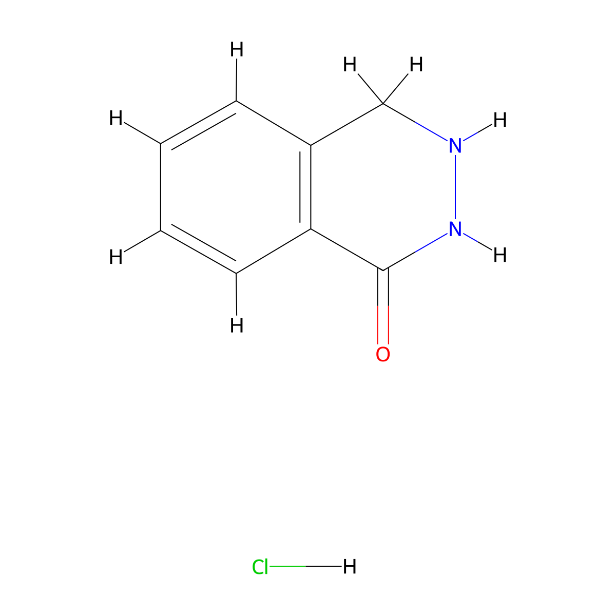 1,2,3,4-Tetrahydrophthalazin-1-one hydrochloride molecular structure, CAS 23933-40-6