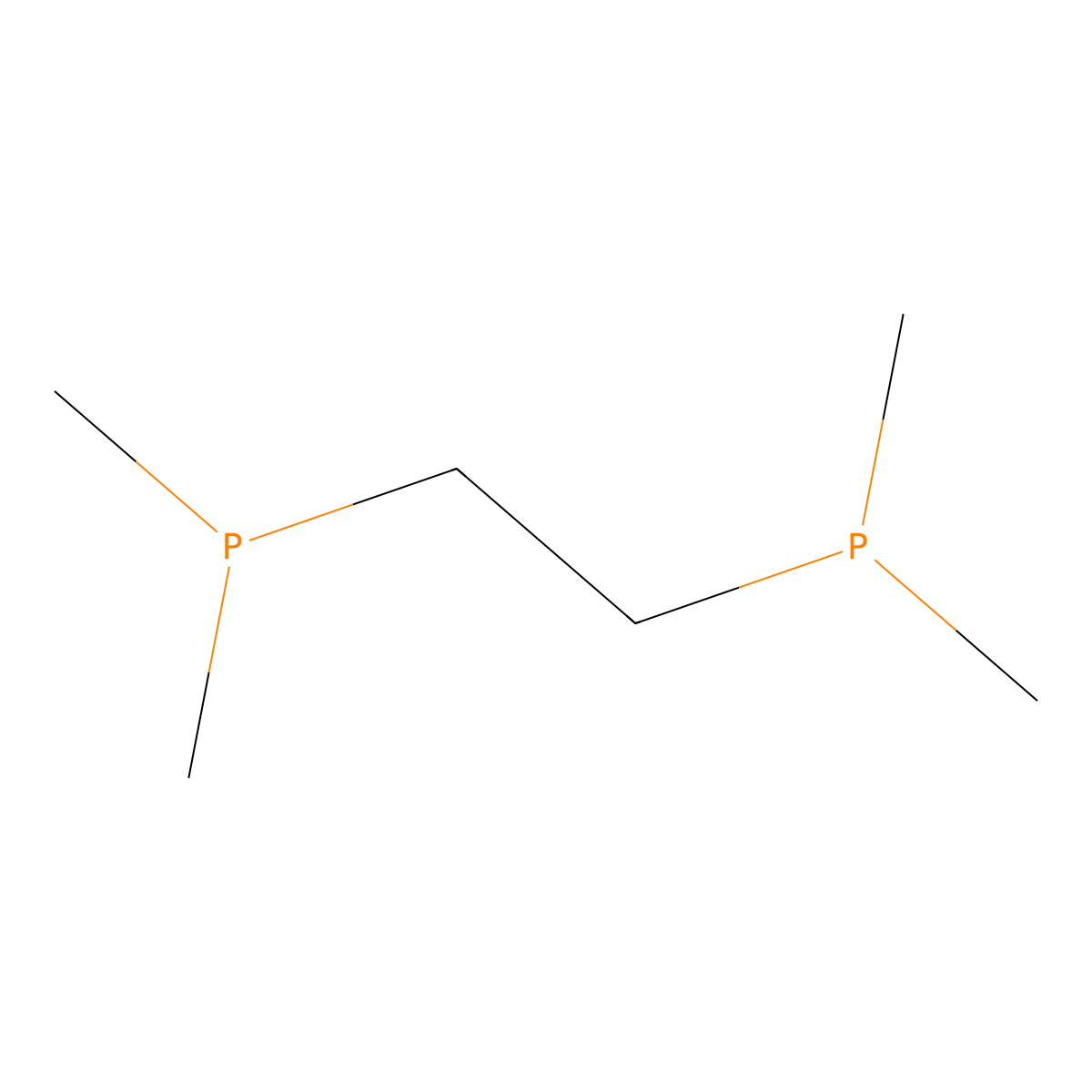 1,2-Bis(dimethylphosphino)ethane molecular structure, CAS 23936-60-9