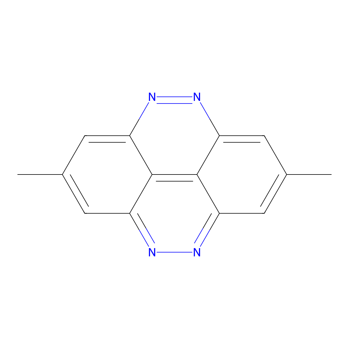 2,7-Dimethylcinnolino[5,4,3-cde]cinnoline molecular structure, CAS 23938-97-8