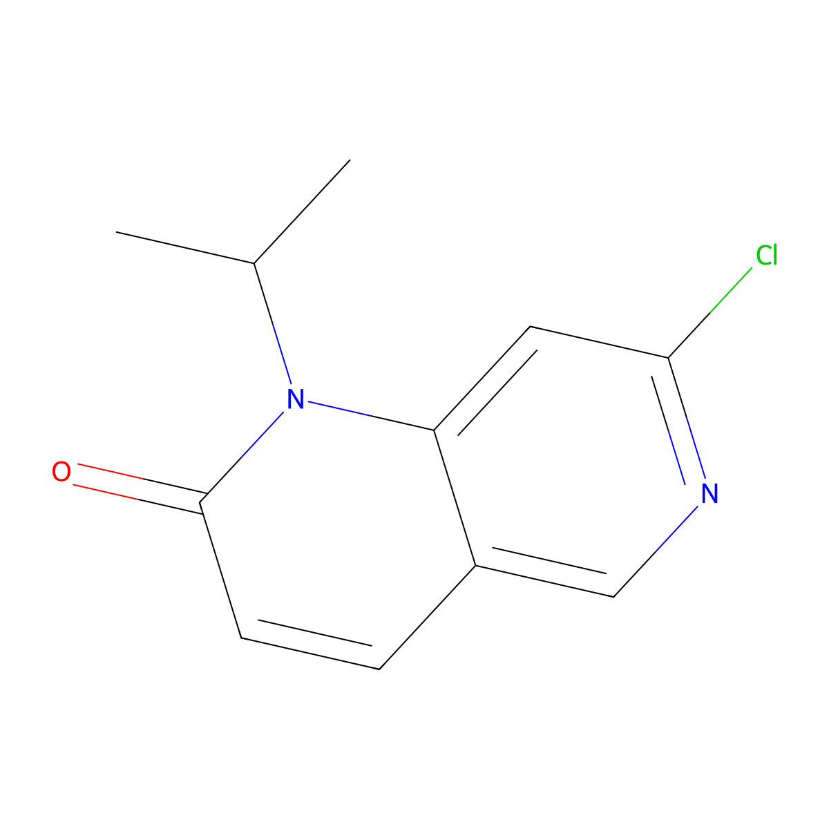 7-Chloro-1-isopropyl-1,6-naphthyridin-2(1H)-one molecular structure, CAS 2393904-68-0