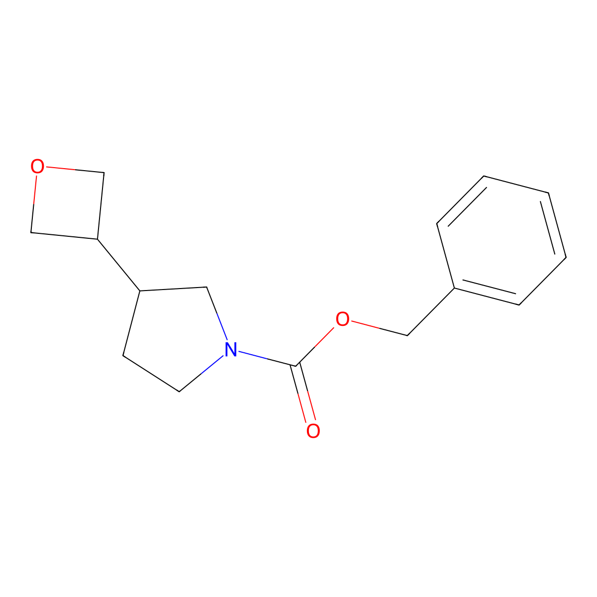 1-Cbz-3-(oxetan-3-YL)pyrrolidine molecular structure, CAS 2393960-04-6