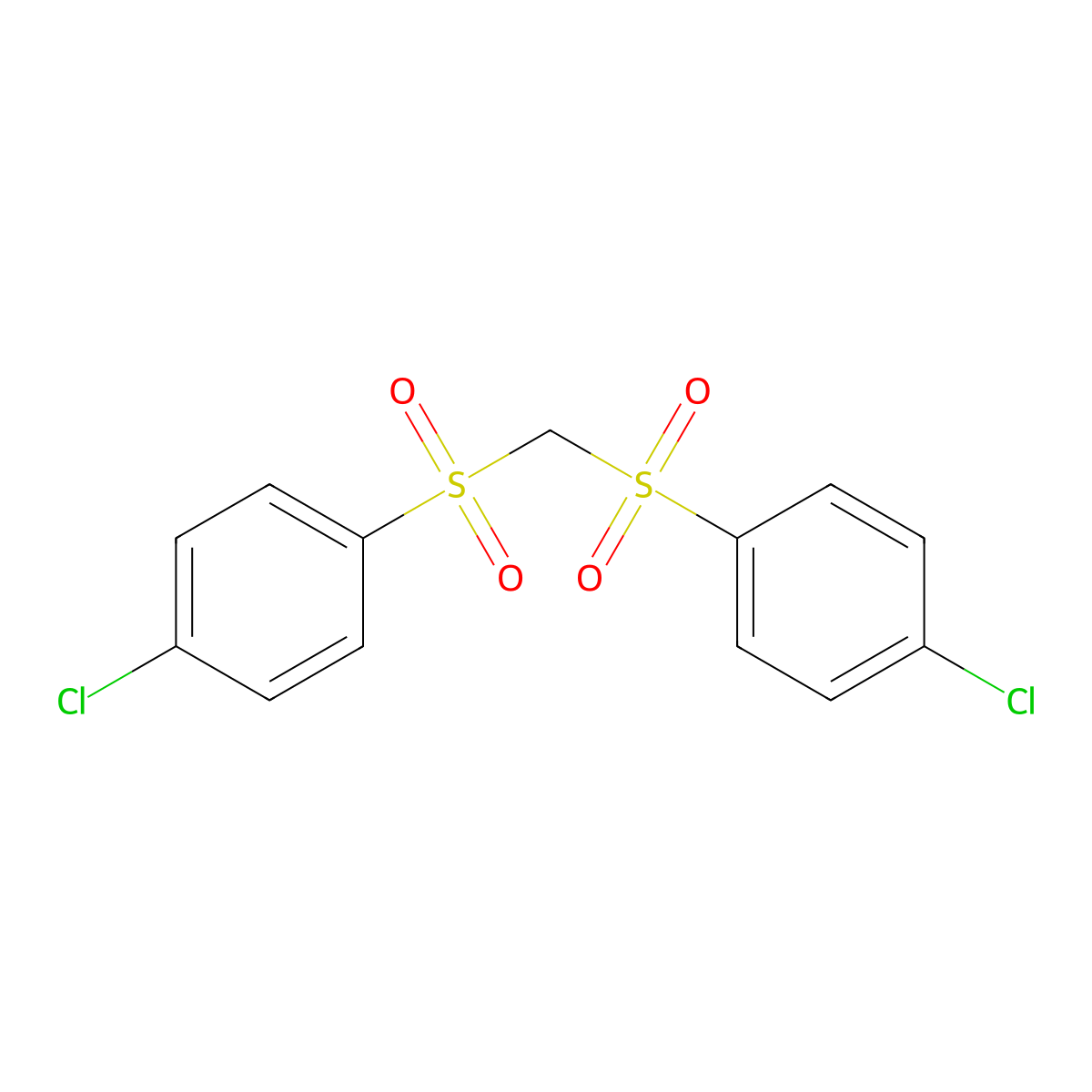 Bis(4-Chlorophenylsulfonyl)methane molecular structure, CAS 2394-02-7