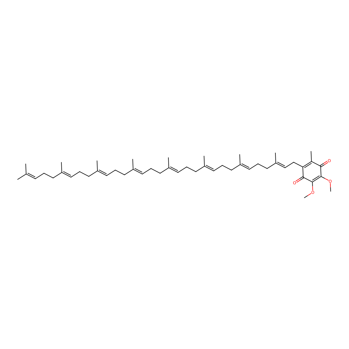 Ubiquinone 8 molecular structure, CAS 2394-68-5