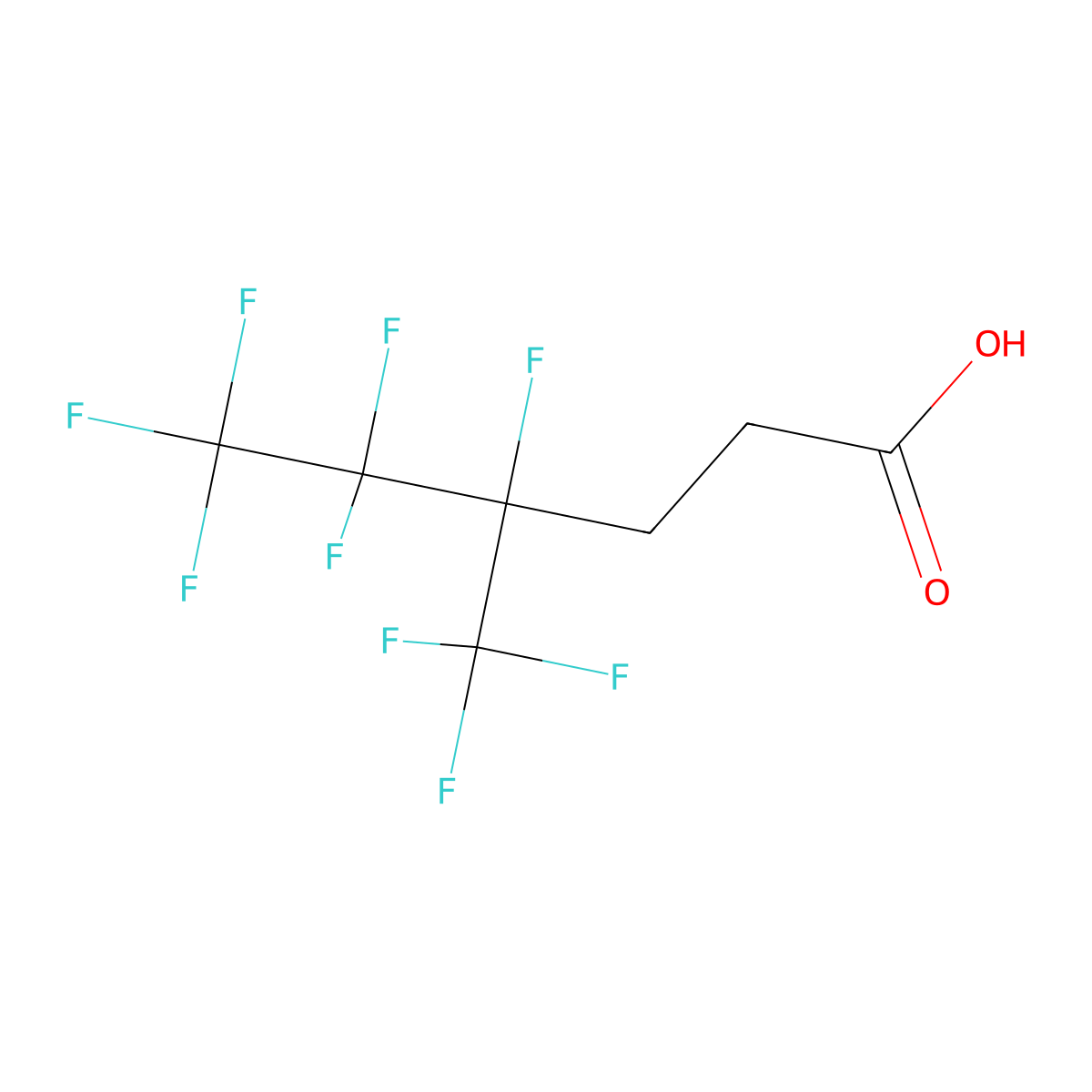 4,5,5,6,6,6-hexafluoro-4-(trifluoromethyl)hexanoic Acid molecular structure, CAS 239463-95-7
