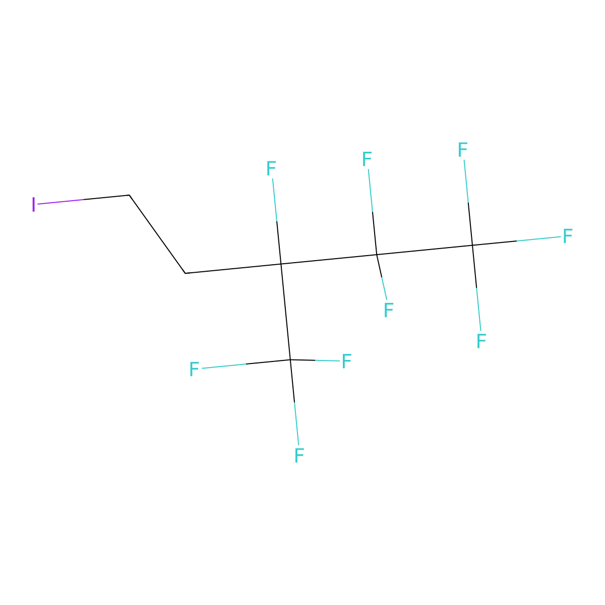 1,1,1,2,2,3-Hexafluoro-3-(trifluoromethyl)-5-iodopentane molecular structure, CAS 239464-02-9