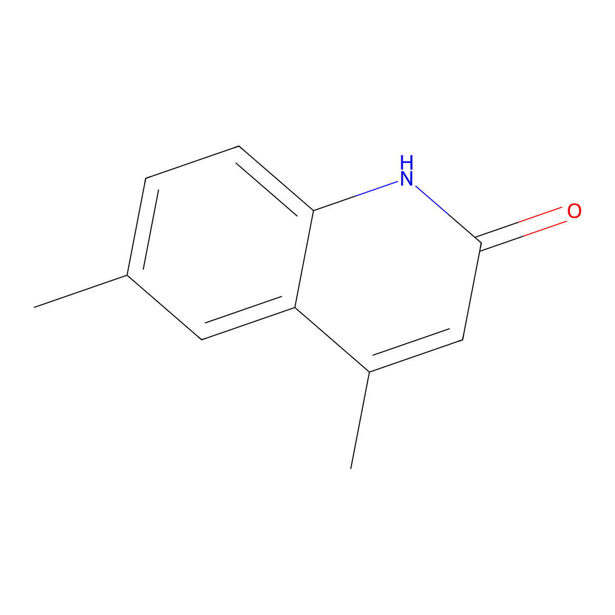 4,6-Dimethyl-2-hydroxyquinoline molecular structure, CAS 23947-37-7