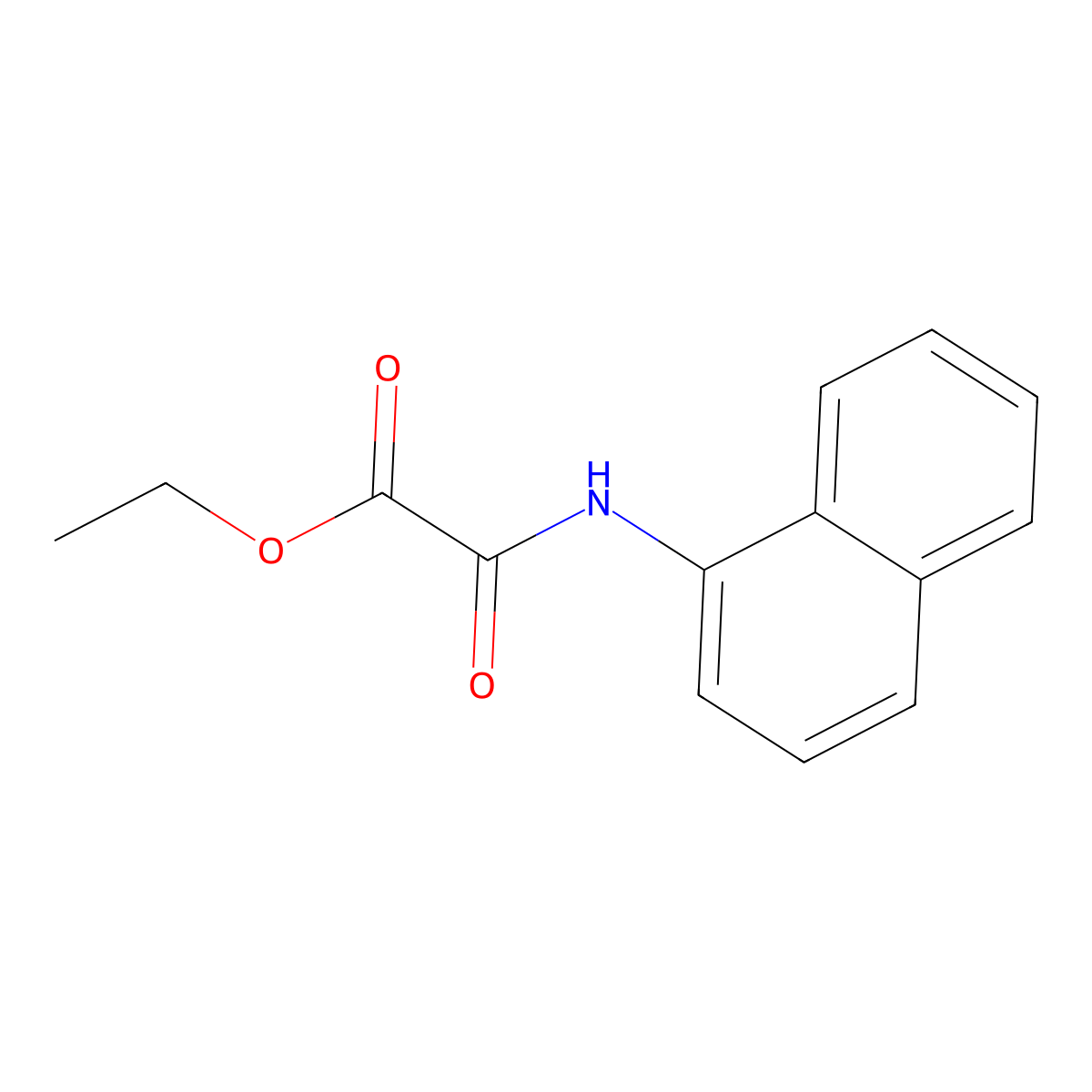Ethyl (1-naphthylamino)(oxo)acetate molecular structure, CAS 23949-72-6